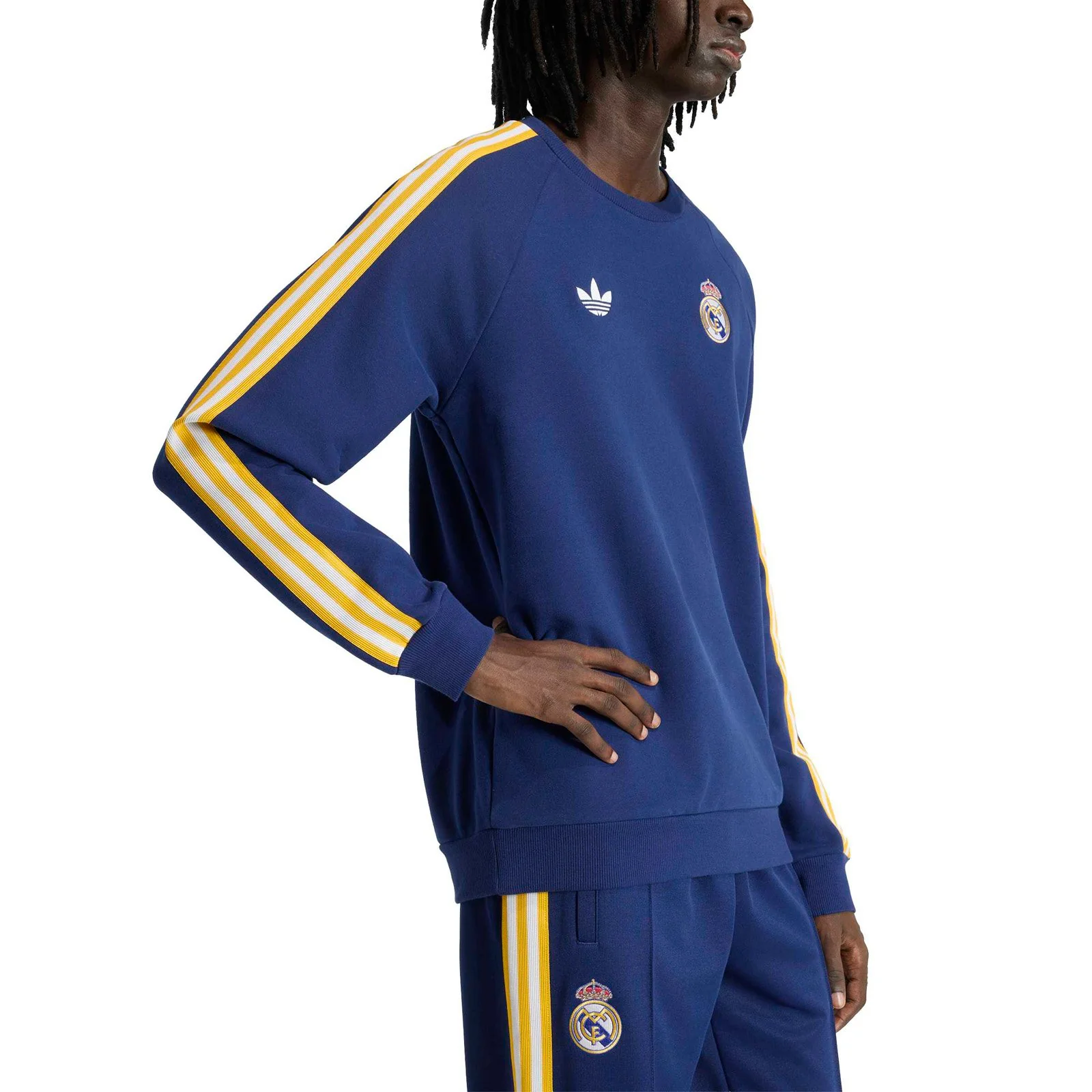adidas OG Real Madrid Football 2025/26 Mens Crew Sweatshirt - Image 4