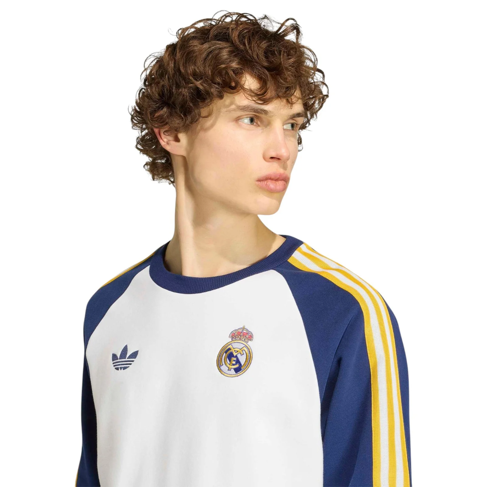adidas Real Madrid Football Originals Adults Crewneck Sweatshirt - Image 3