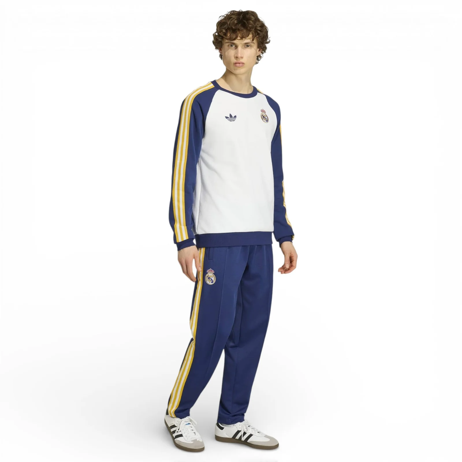 adidas Real Madrid Football Originals Adults Crewneck Sweatshirt - Image 5