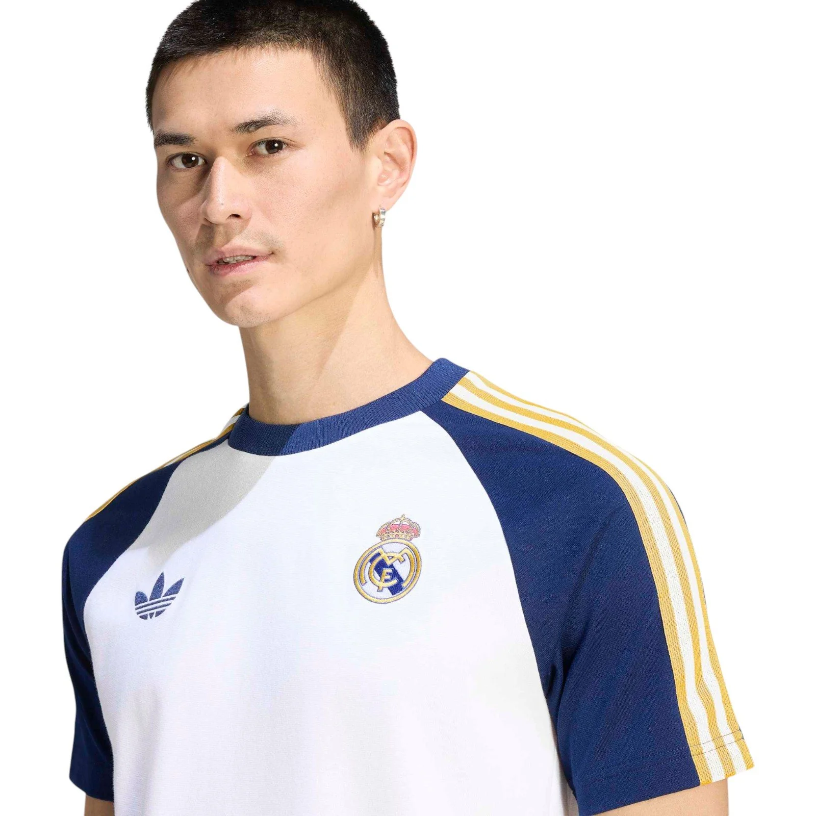 adidas Real Madrid Football Originals Mens Slim-Fit T-Shirt - Image 3