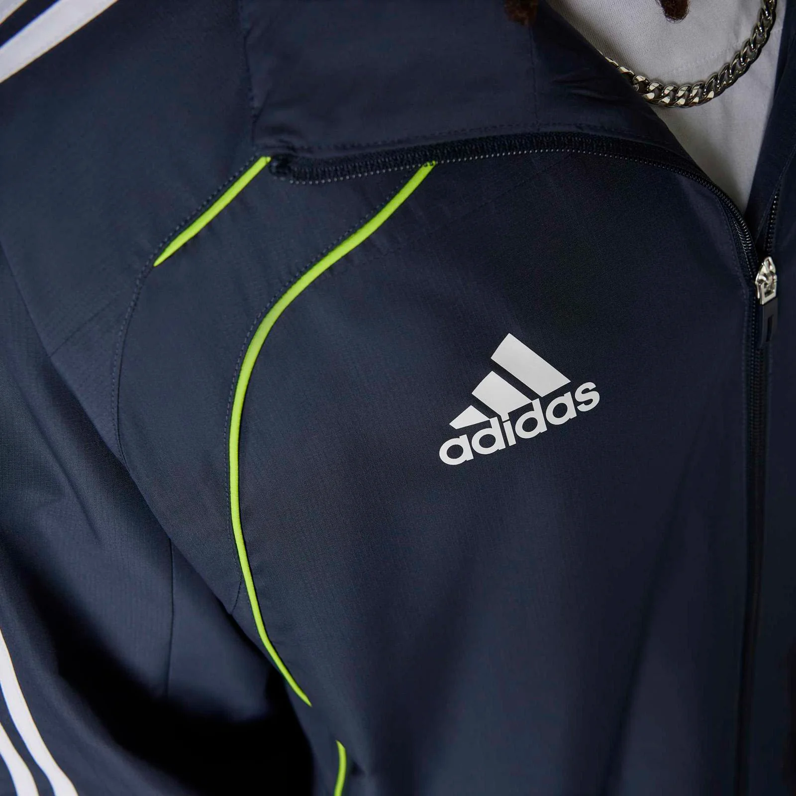 adidas Real Madrid Adults Full-Zip Windbreaker Jacket - Image 10