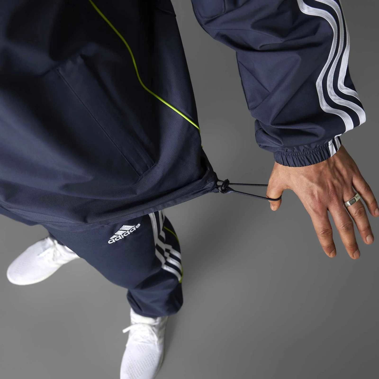 adidas Real Madrid Adults Full-Zip Windbreaker Jacket - Image 11
