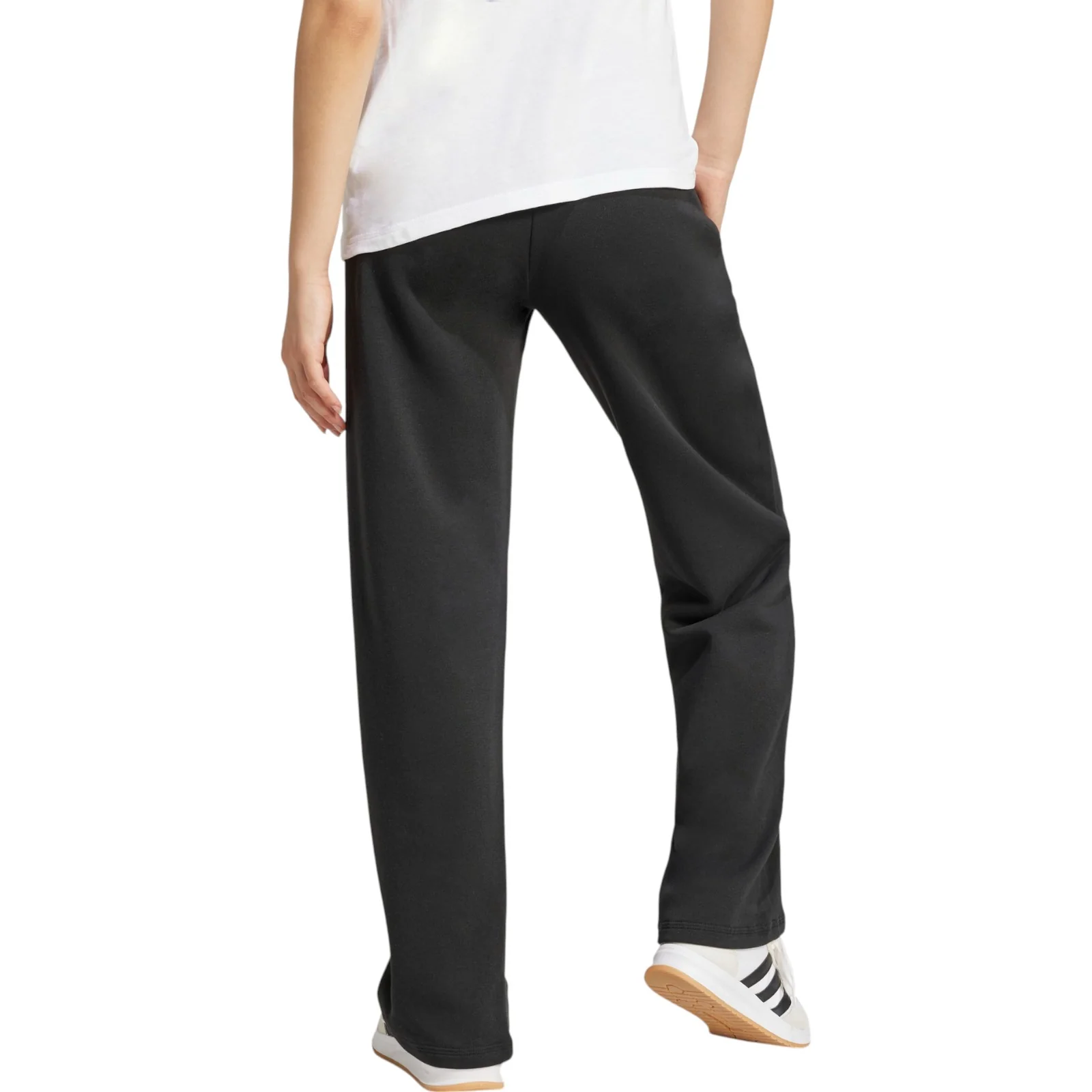 adidas Open Hem Womens Mid-Rise Fleece Training Pant - Image 2