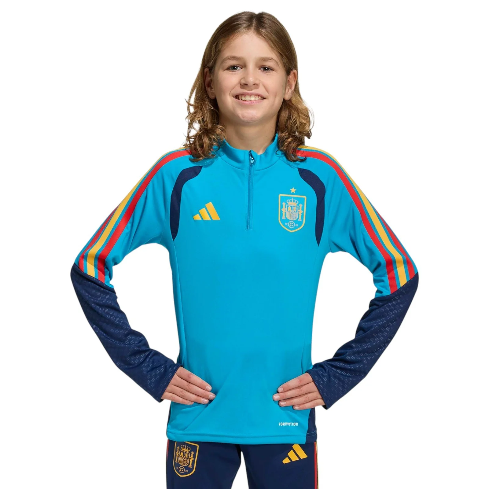 adidas Spain Football World Cup 2026 Kids Half-Zip Training Top