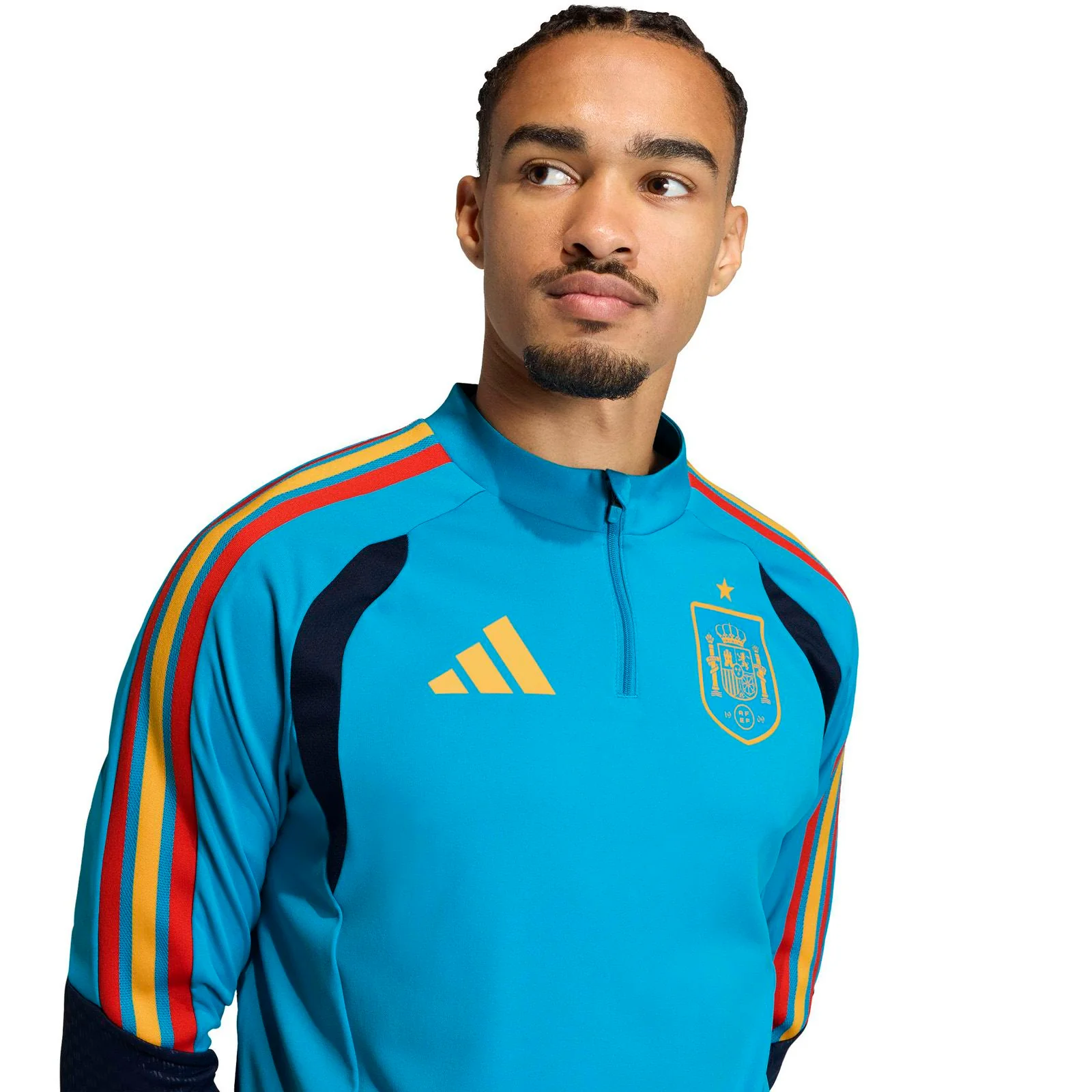 adidas Spain Football World Cup 2026 Adults Training Half-Zip Top - Image 3