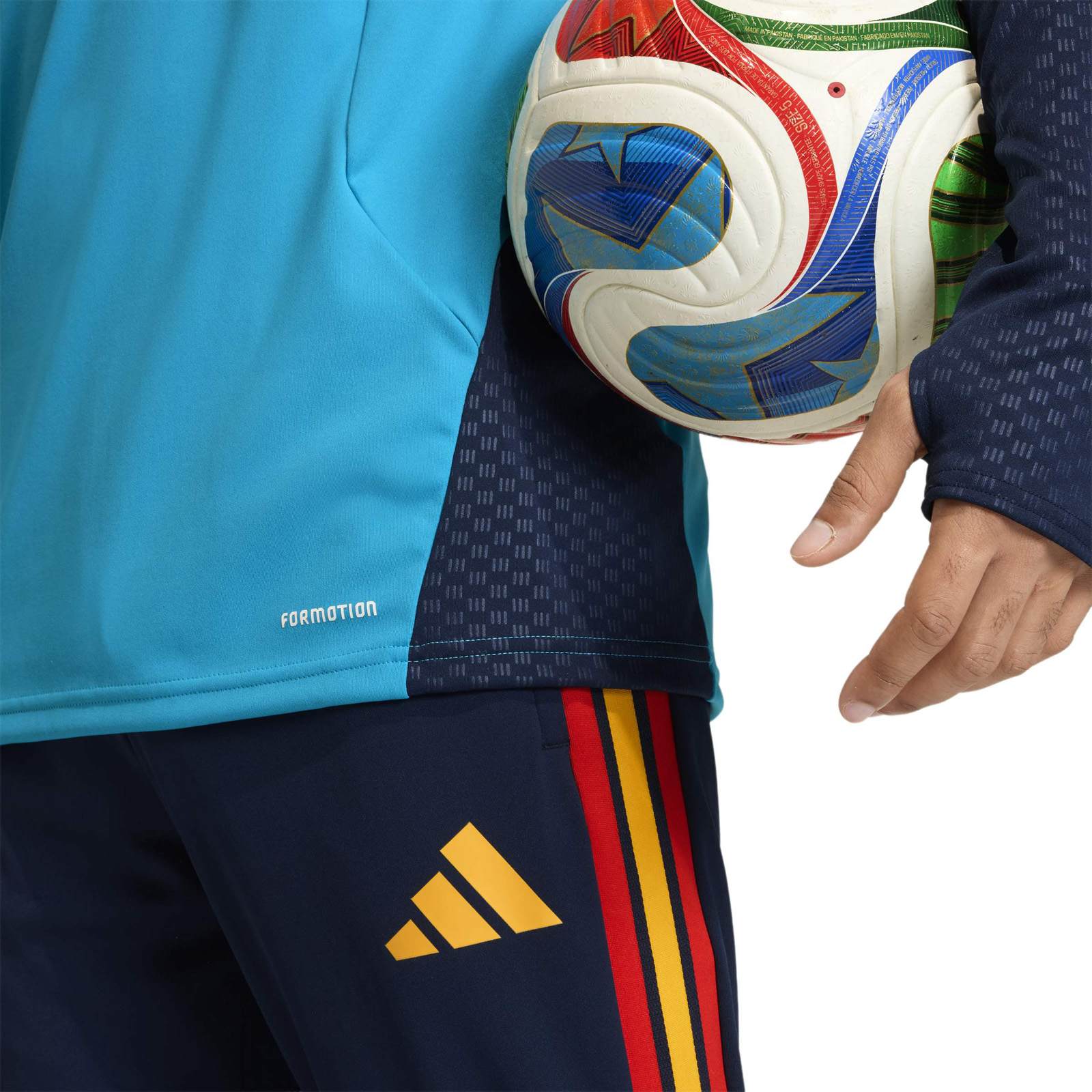 adidas Spain Football World Cup 2026 Adults Training Half-Zip Top - Image 4