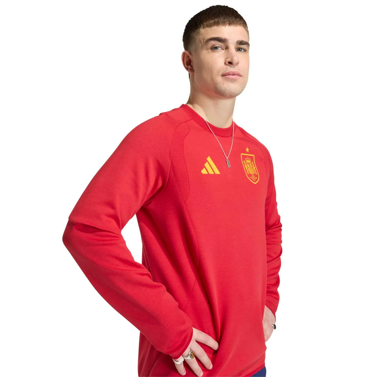 adidas Spain Football World Cup 2026 Adult Tiro Crew Jumper - Image 3