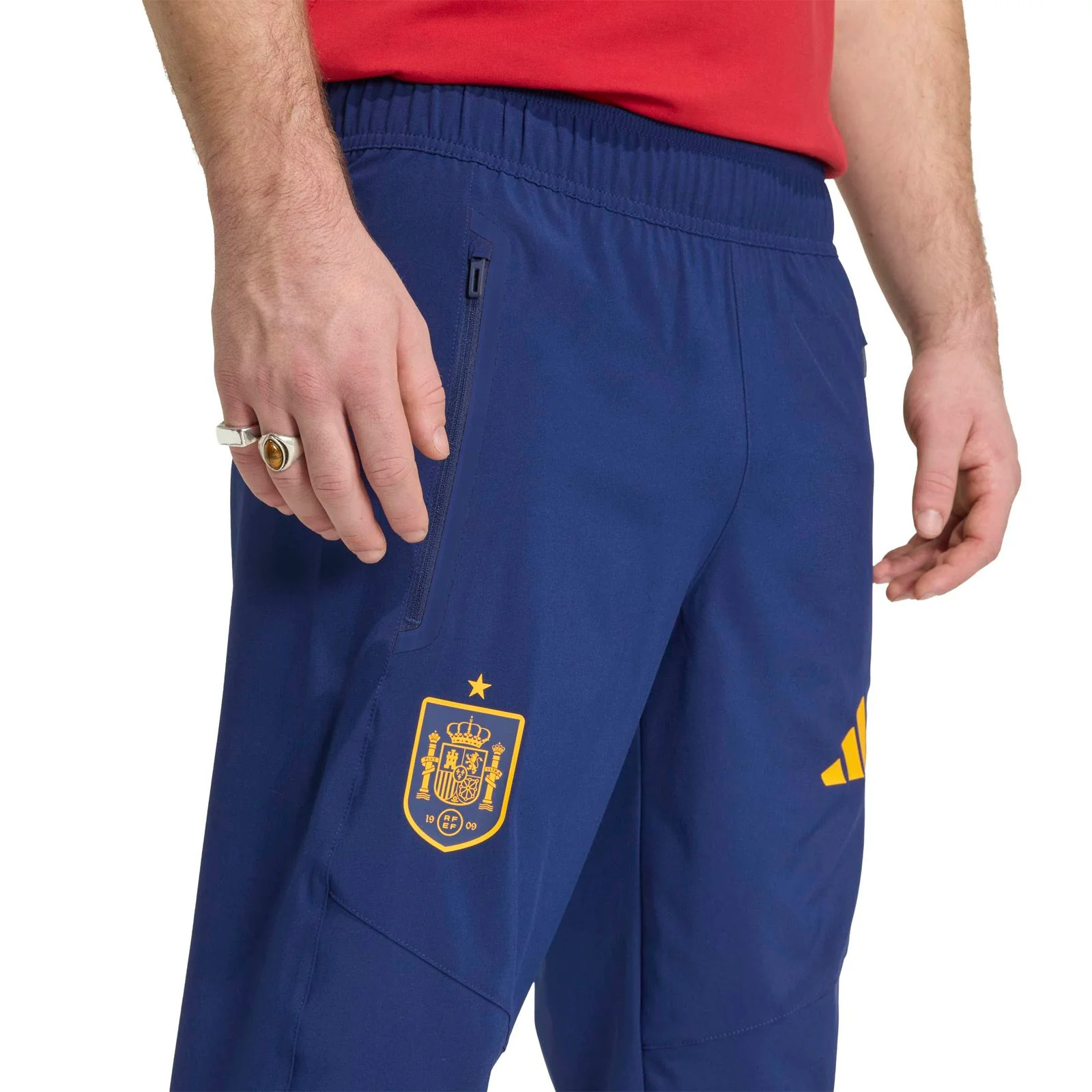 adidas Spain Football World Cup Tiro Adults Tracksuit Pants - Image 3