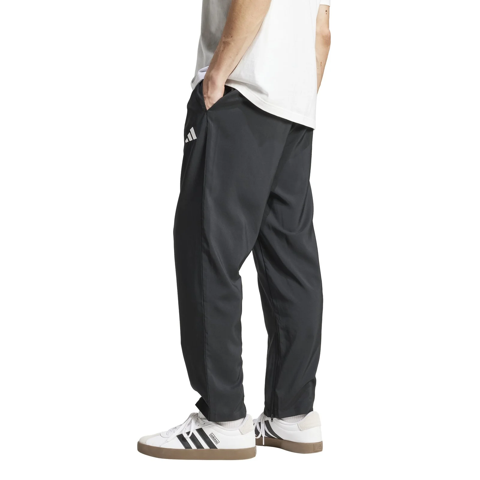 adidas Essentials Small Logo Open-Hem Stanford Tracksuit Bottoms - Image 2