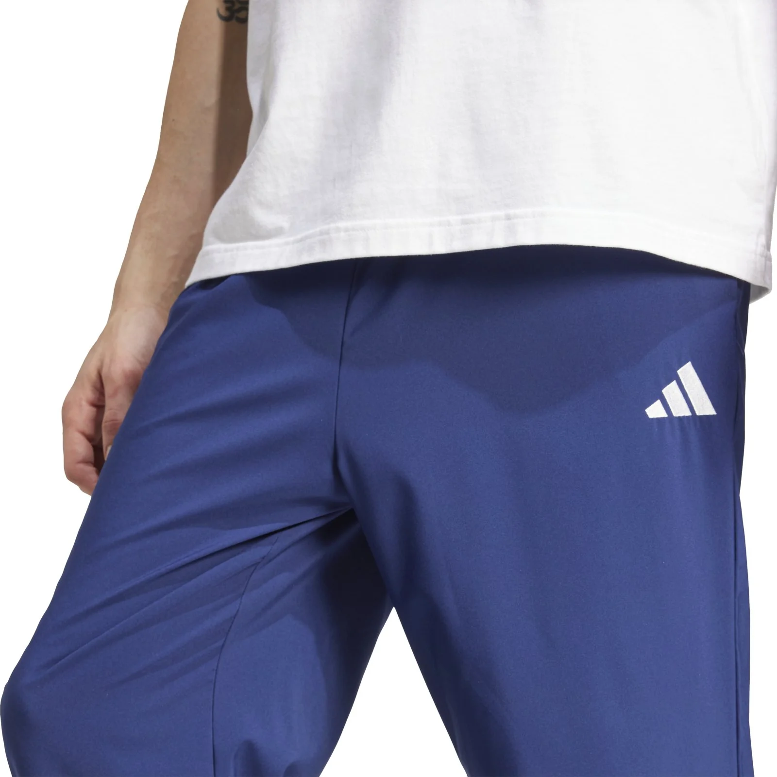 adidas Essentials Small Logo Open-Hem Stanford Tracksuit Bottoms - Image 3