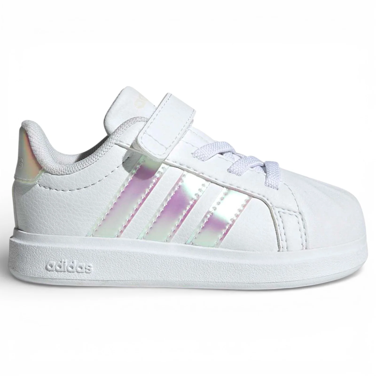 adidas Street Talk Wide-Fit Hook-Loop-Strap Kids Shoes