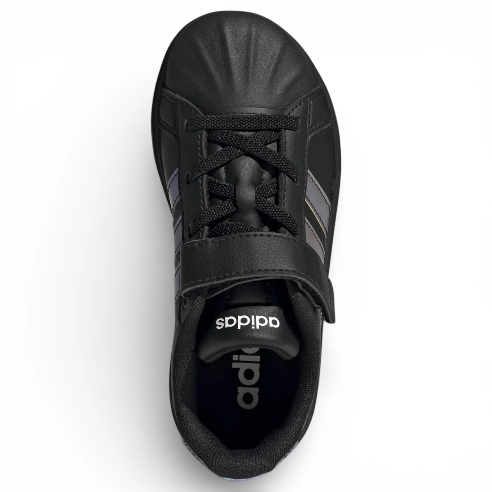 adidas Streettalk Wide-Fit Hook-Loop-Strap Kids Lace Shoes - Image 3