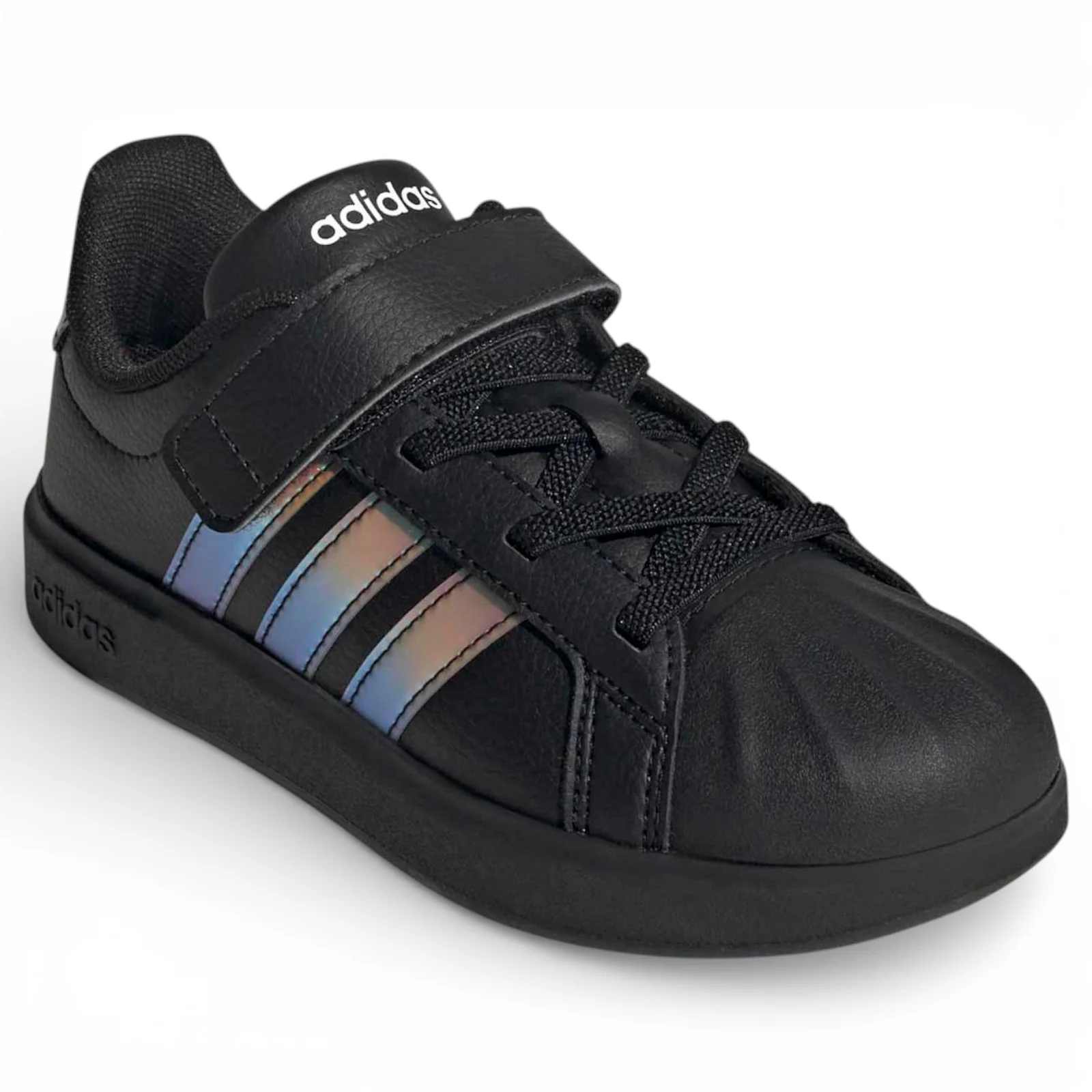 adidas Streettalk Wide-Fit Hook-Loop-Strap Kids Lace Shoes - Image 7