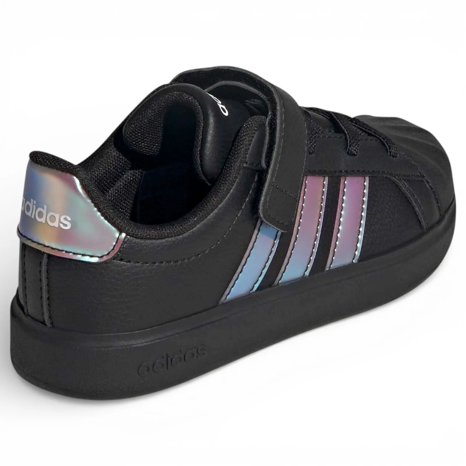 adidas Streettalk Wide-Fit Hook-Loop-Strap Kids Lace Shoes - Image 8