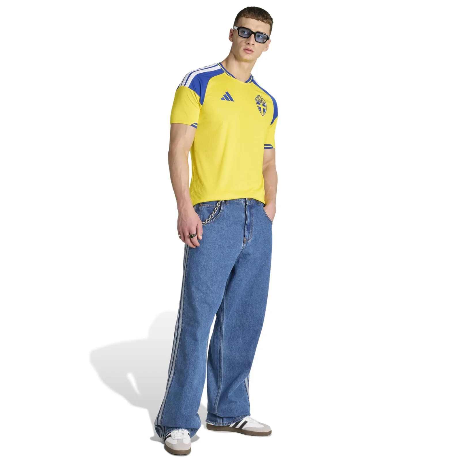 adidas Sweden Football World Cup 2026 Adults Home Jersey - Image 7
