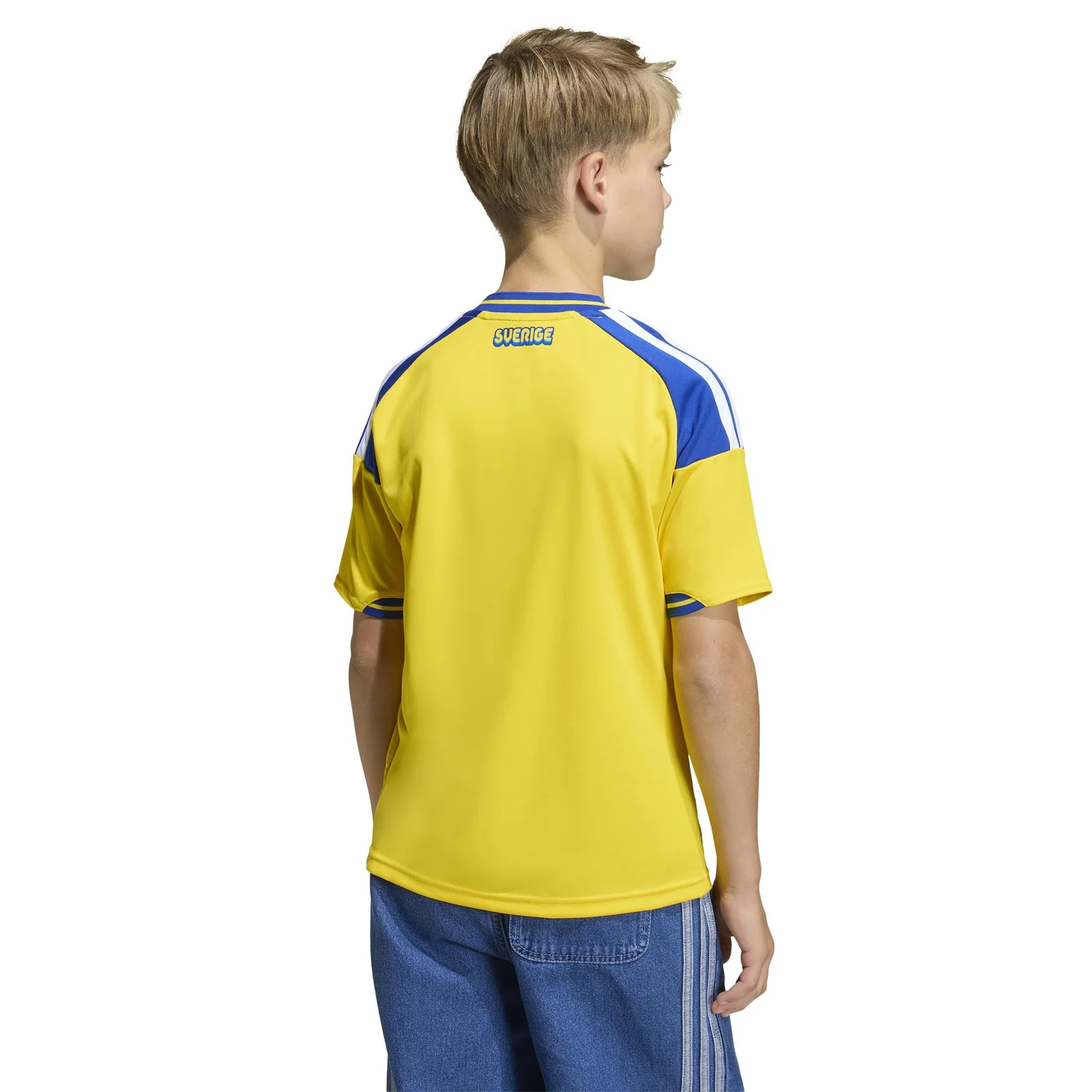 adidas Sweden Football World Cup 2026 Kids Home Jersey - Image 4