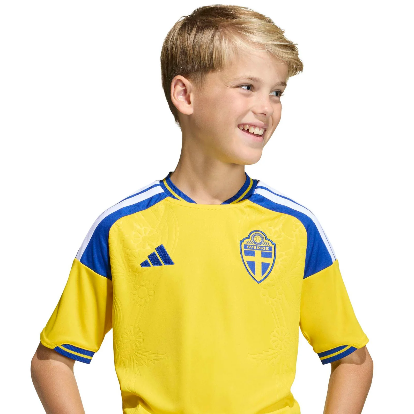 adidas Sweden Football World Cup 2026 Kids Home Jersey - Image 5
