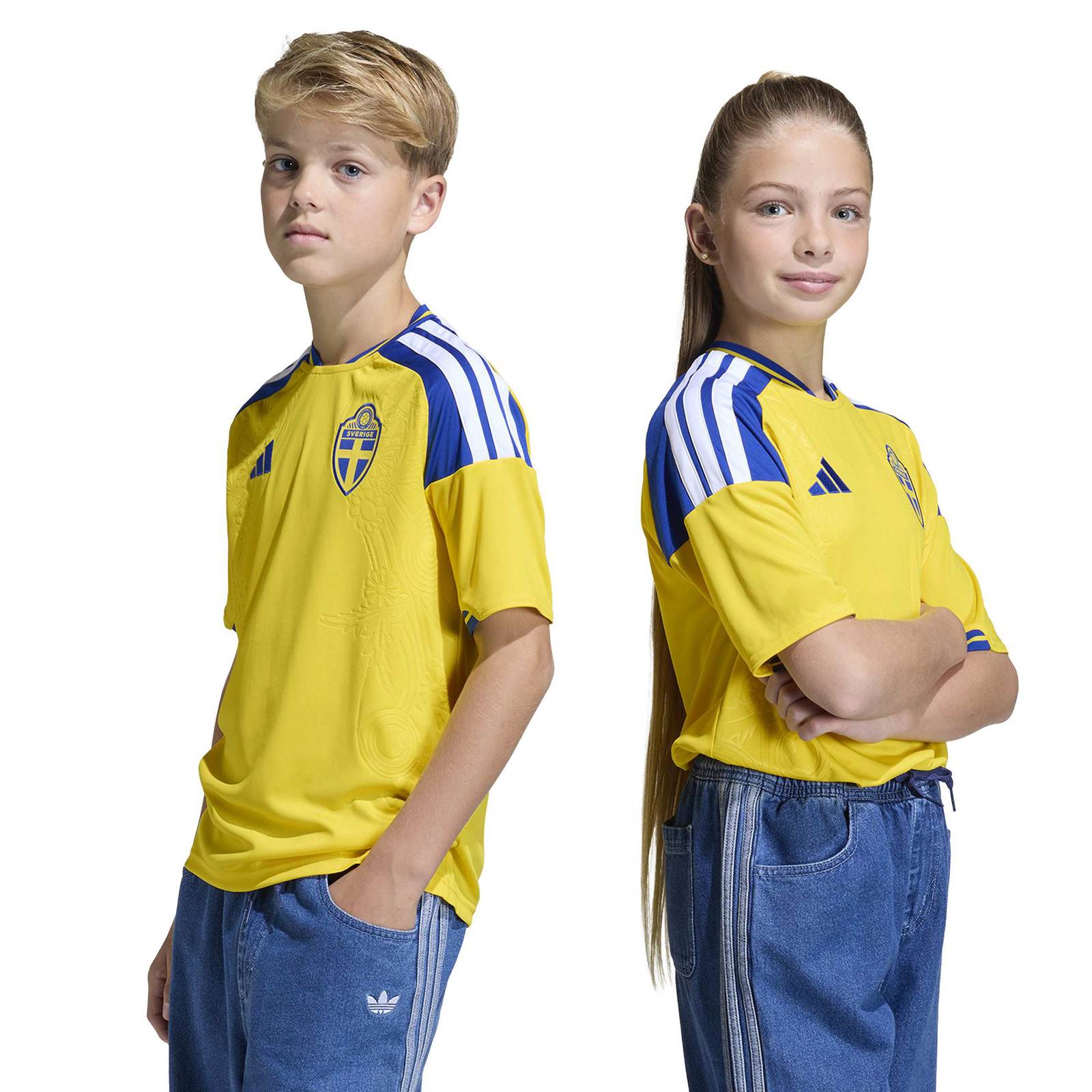 adidas Sweden Football World Cup 2026 Kids Home Jersey - Image 7