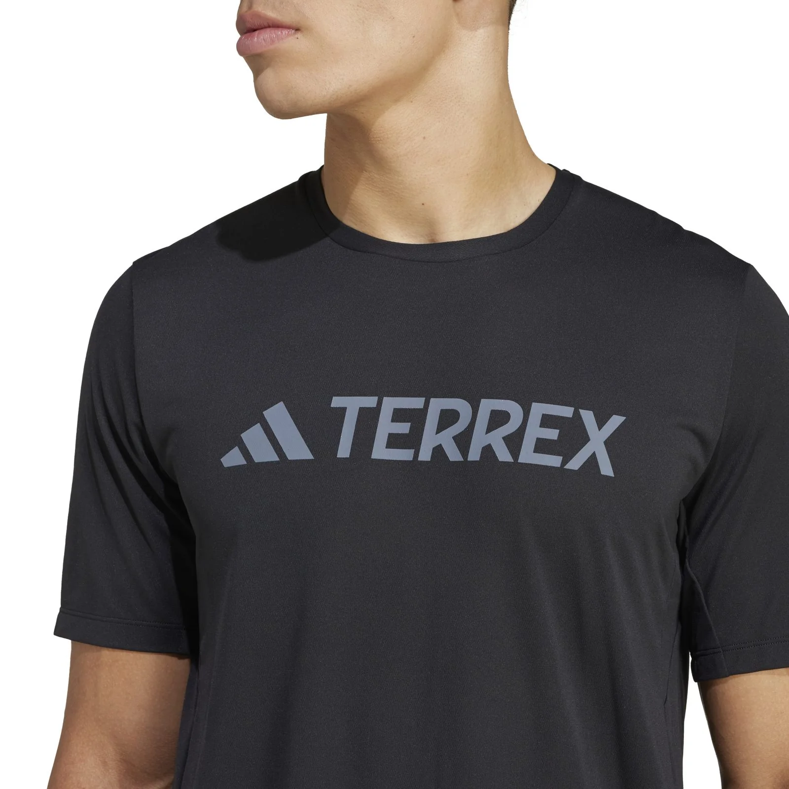 adidas T LOG TECH T Mens Tee Black - Image 4
