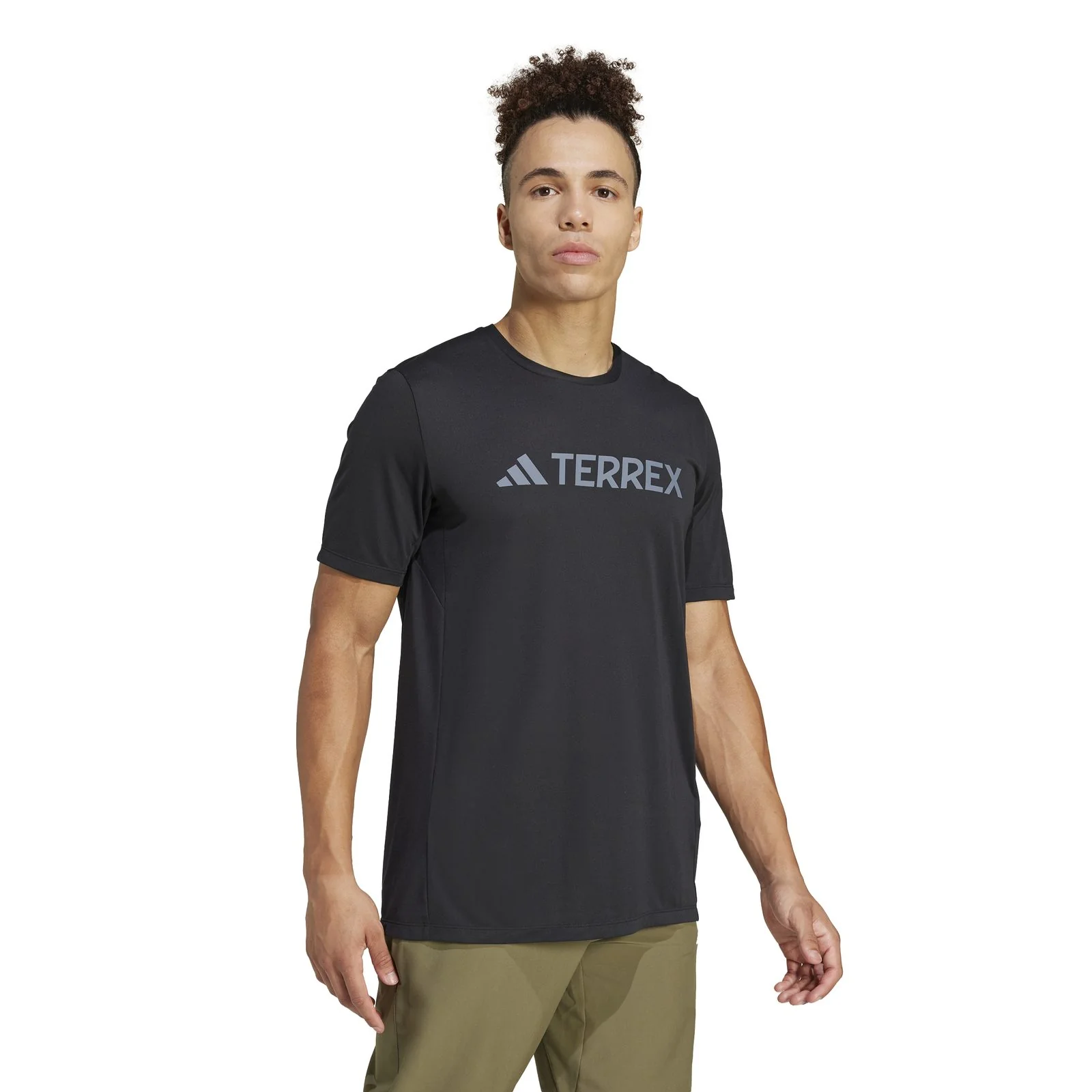 adidas T LOG TECH T Mens Tee Black - Image 6