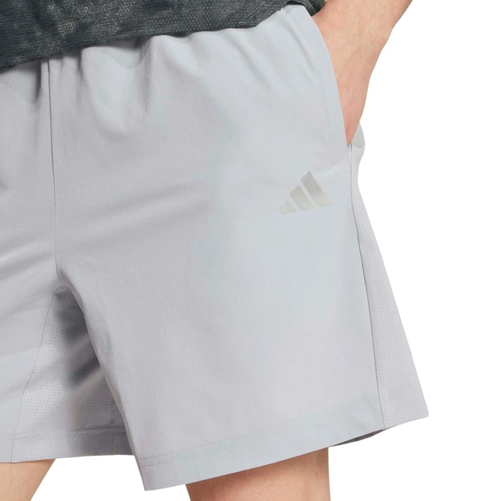 adidas Tech Apparel Mens Regular-Fit Workout Shorts - Image 4
