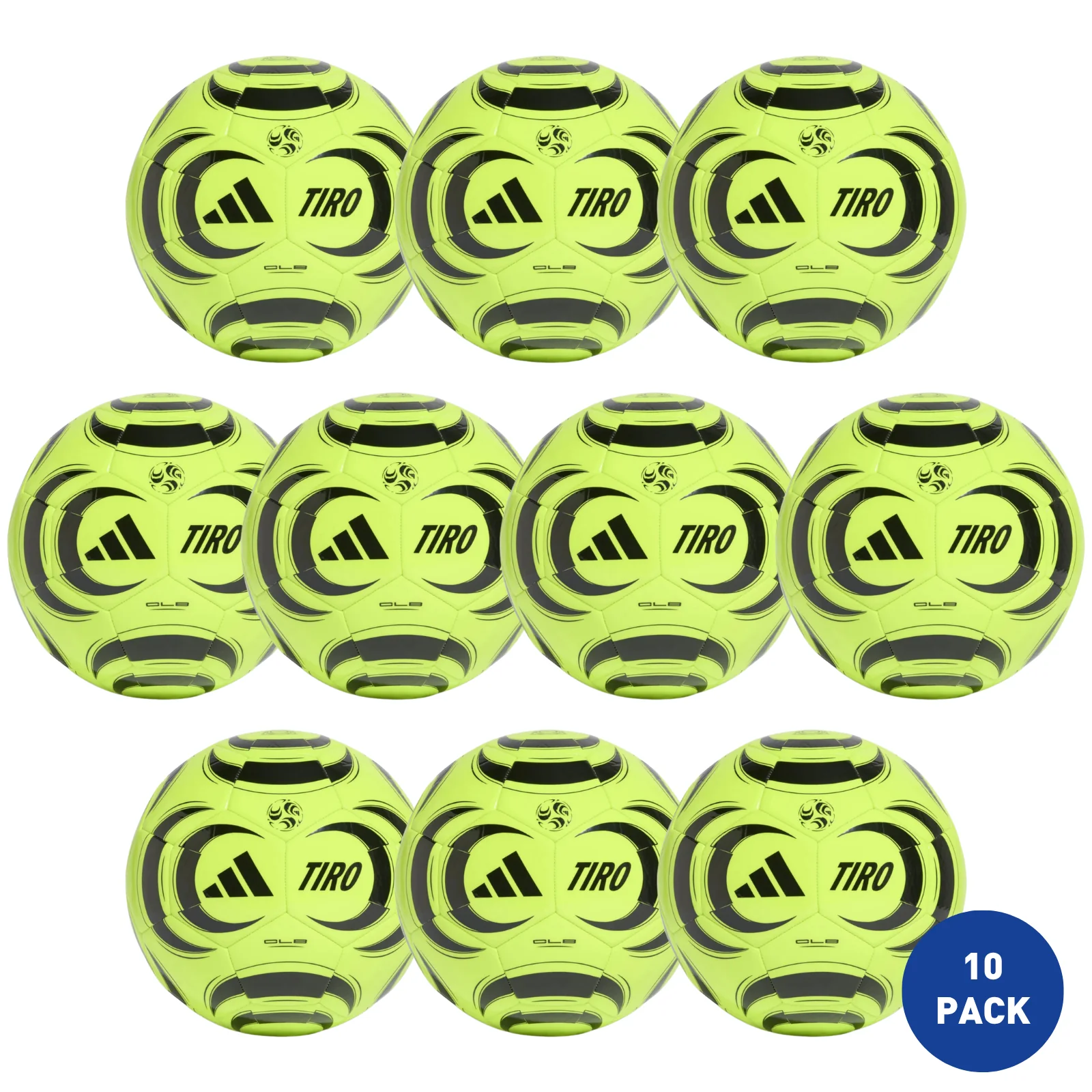 adidas Tiro Club Training Recreational Football - 10 Pack