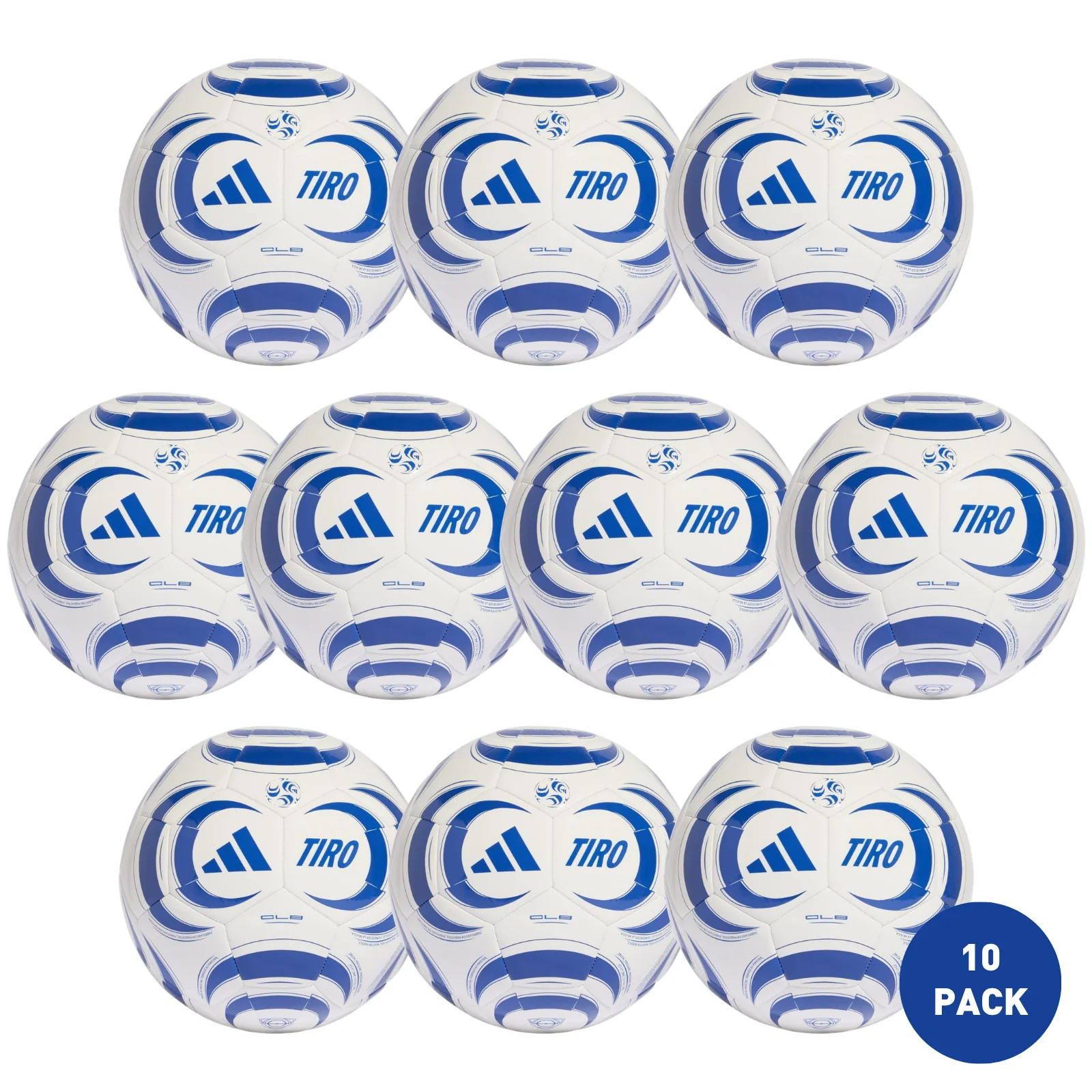 adidas Tiro Club Training Recreational Football - 10 Pack