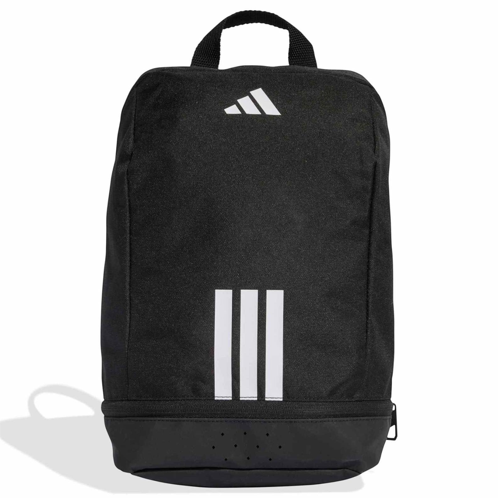 adidas Tiro 3-Stripes Training Zip-Up Shoe Bag - Black