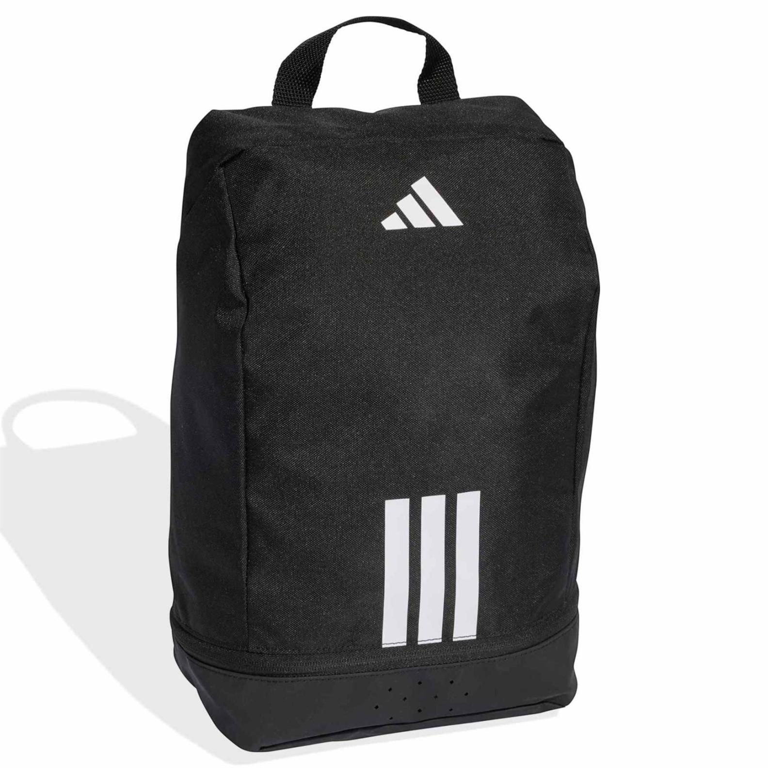 adidas Tiro 3-Stripes Training Zip-Up Shoe Bag - Black - Image 6
