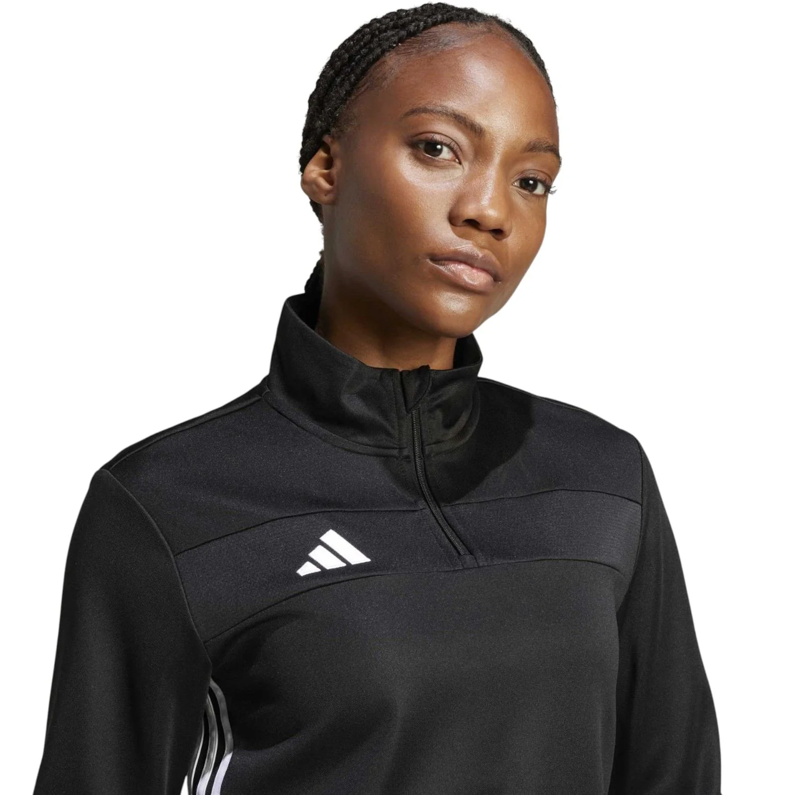 adidas Tiro Essentials Womens Half-Zip Football Training Top - Image 4