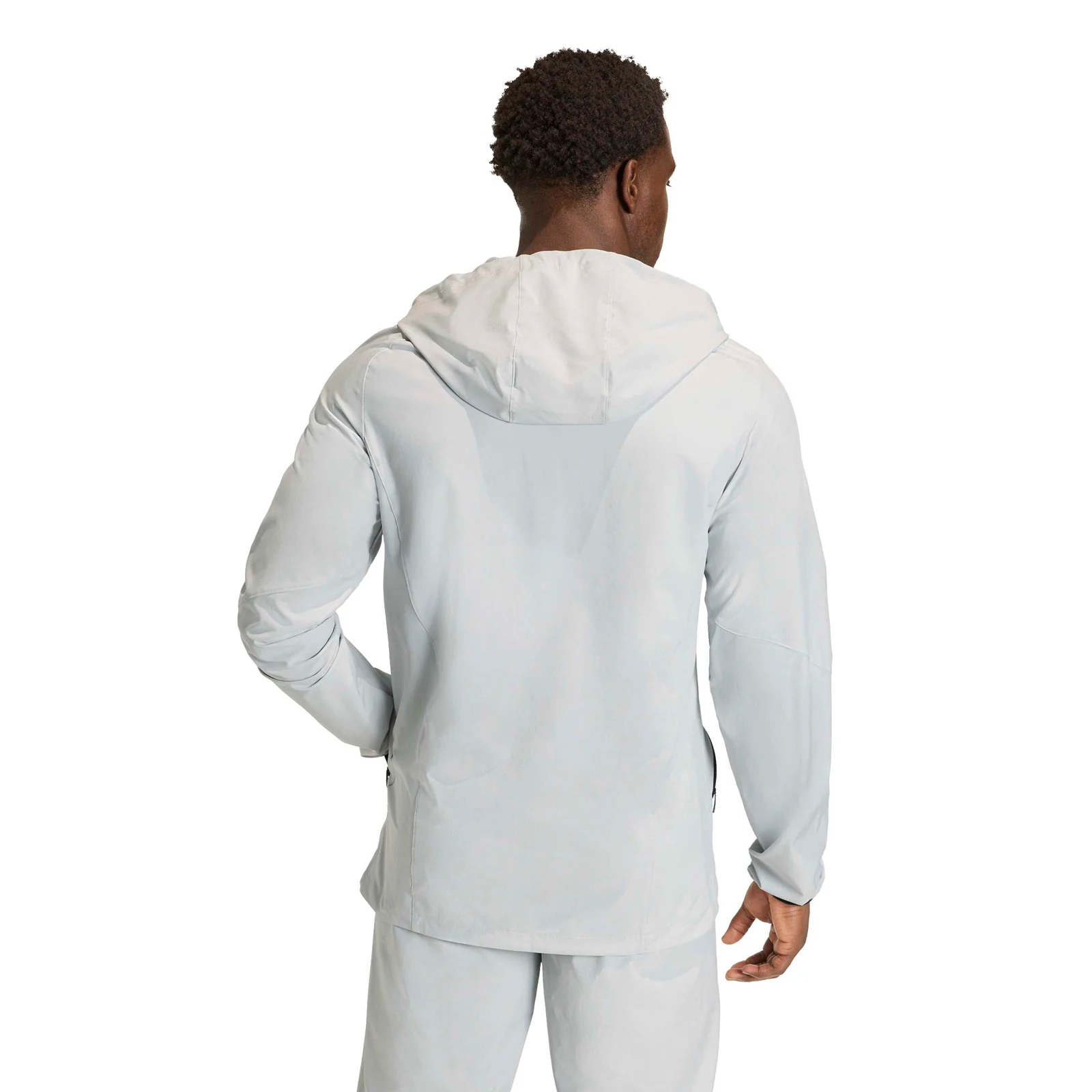 adidas Tiro Travel Windbreaker Mens Full-Zip Hood Jacket - Image 2
