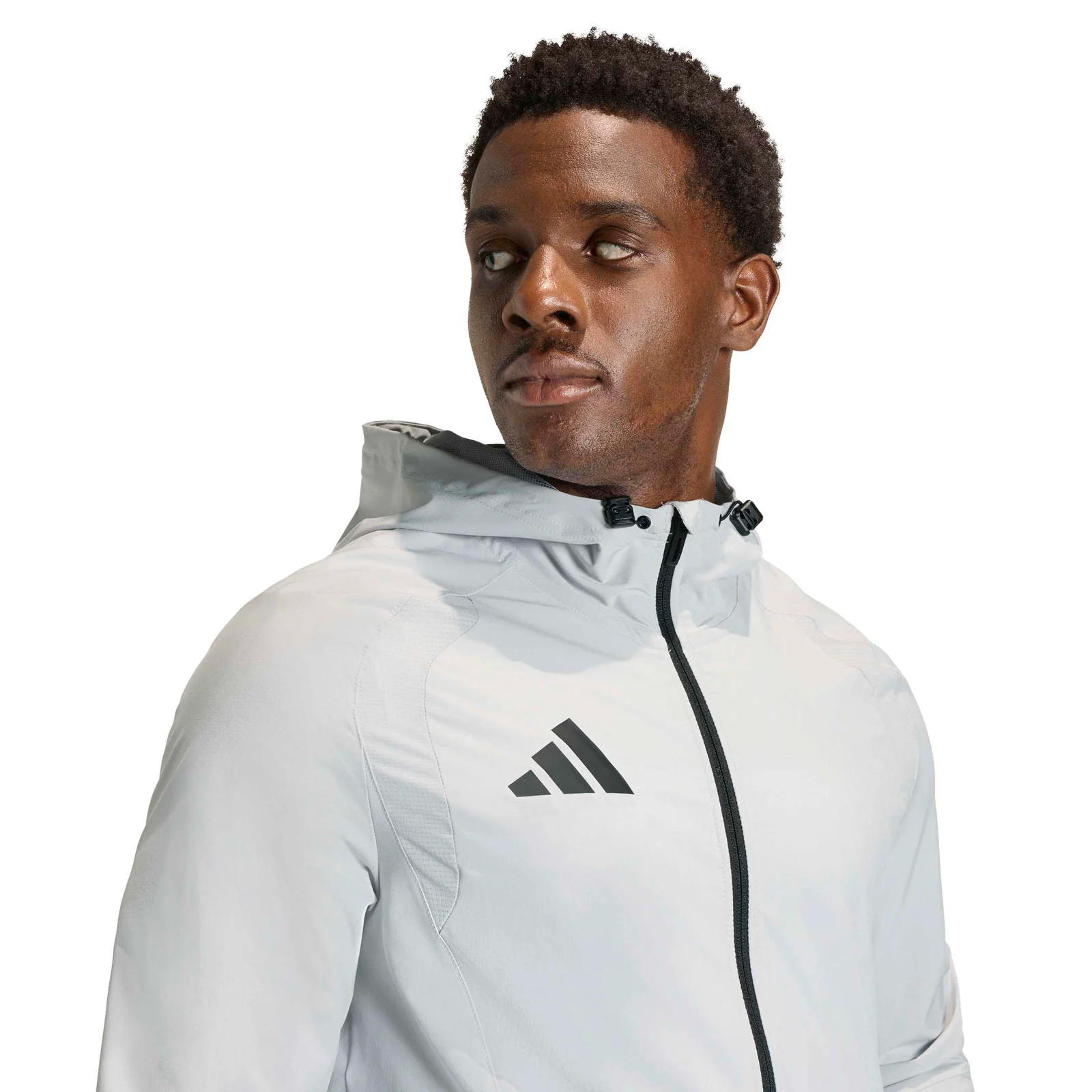 adidas Tiro Travel Windbreaker Mens Full-Zip Hood Jacket - Image 3