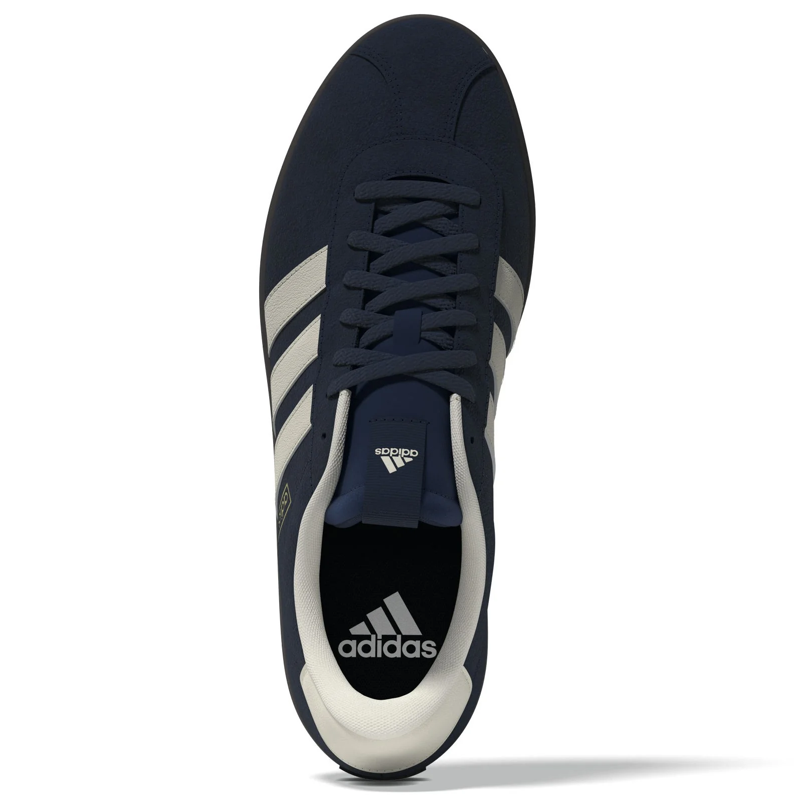 adidas VL Court 3.0 Mens Regular-Fit Leather Lace Trainer - Image 3