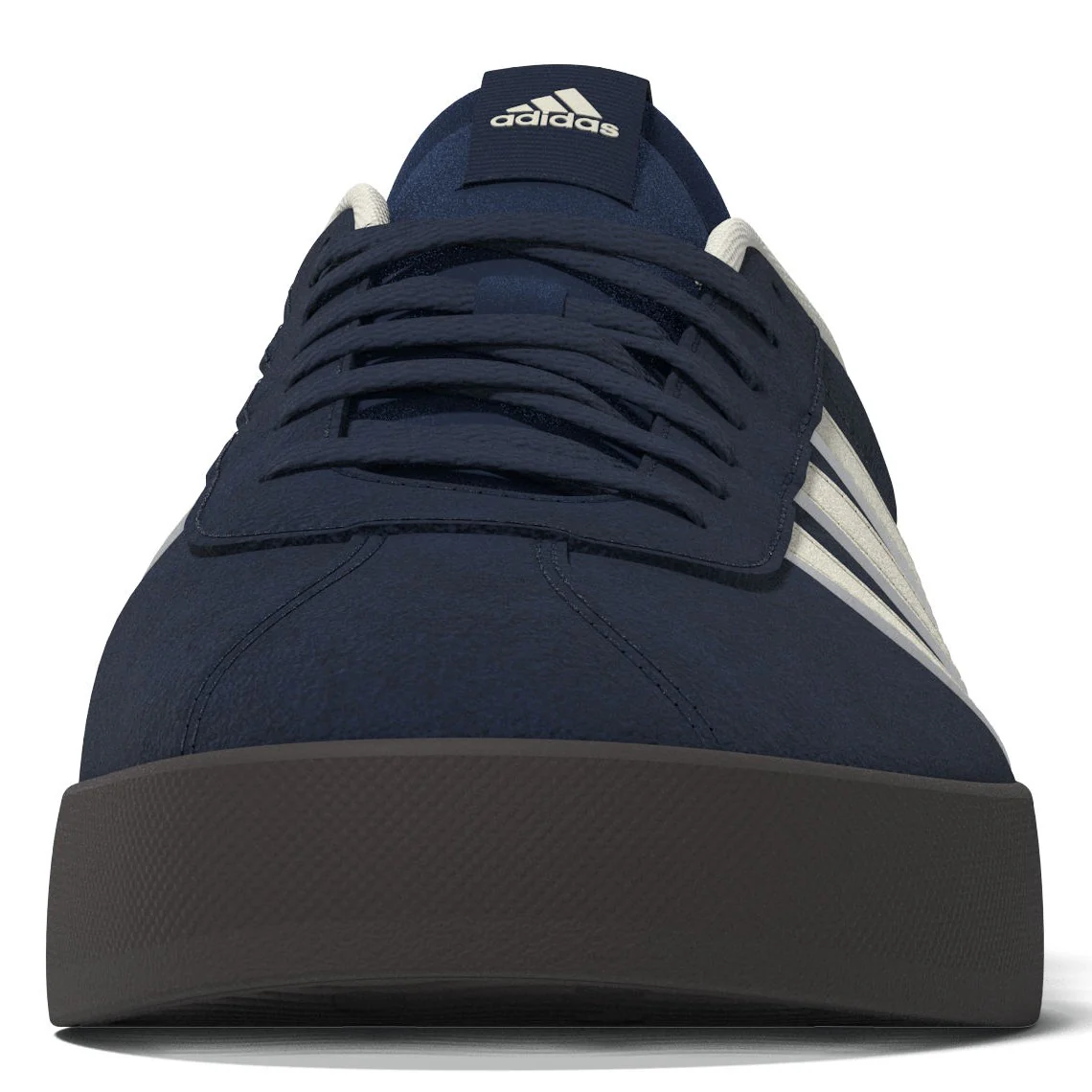 adidas VL Court 3.0 Mens Regular-Fit Leather Lace Trainer - Image 5