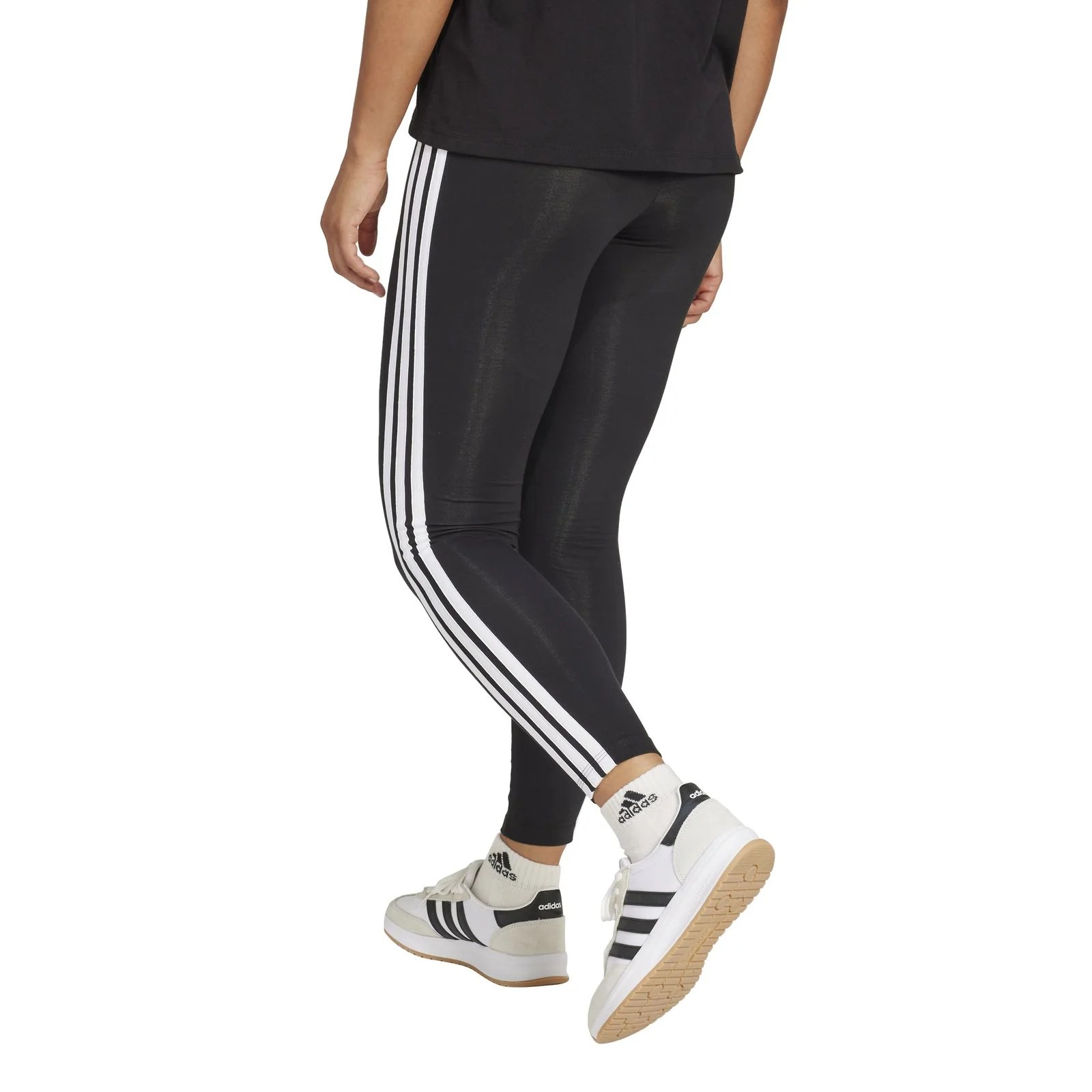 adidas Essentials 3-Stripes Cotton Leggings - Image 2