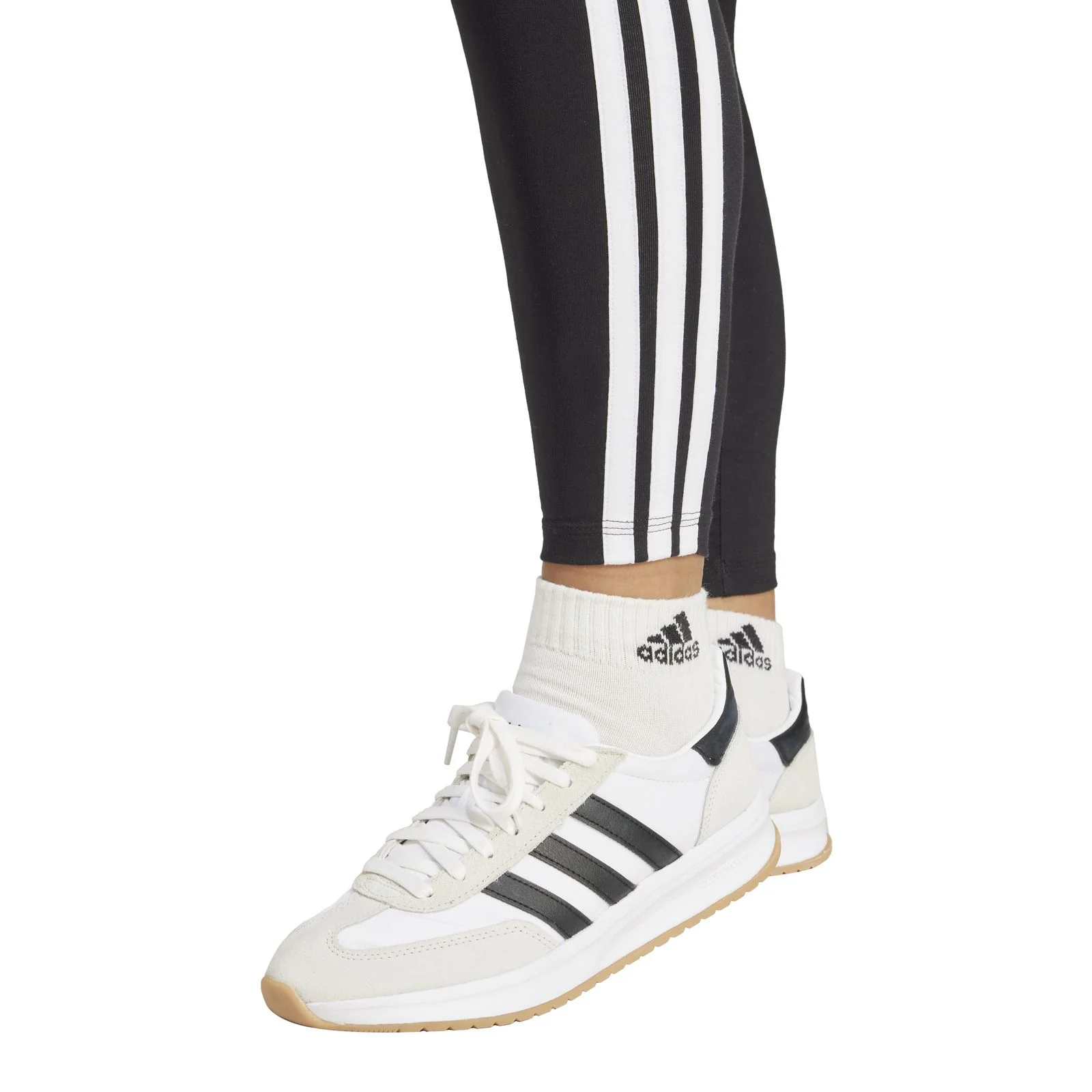 adidas Essentials 3-Stripes Cotton Leggings - Image 3