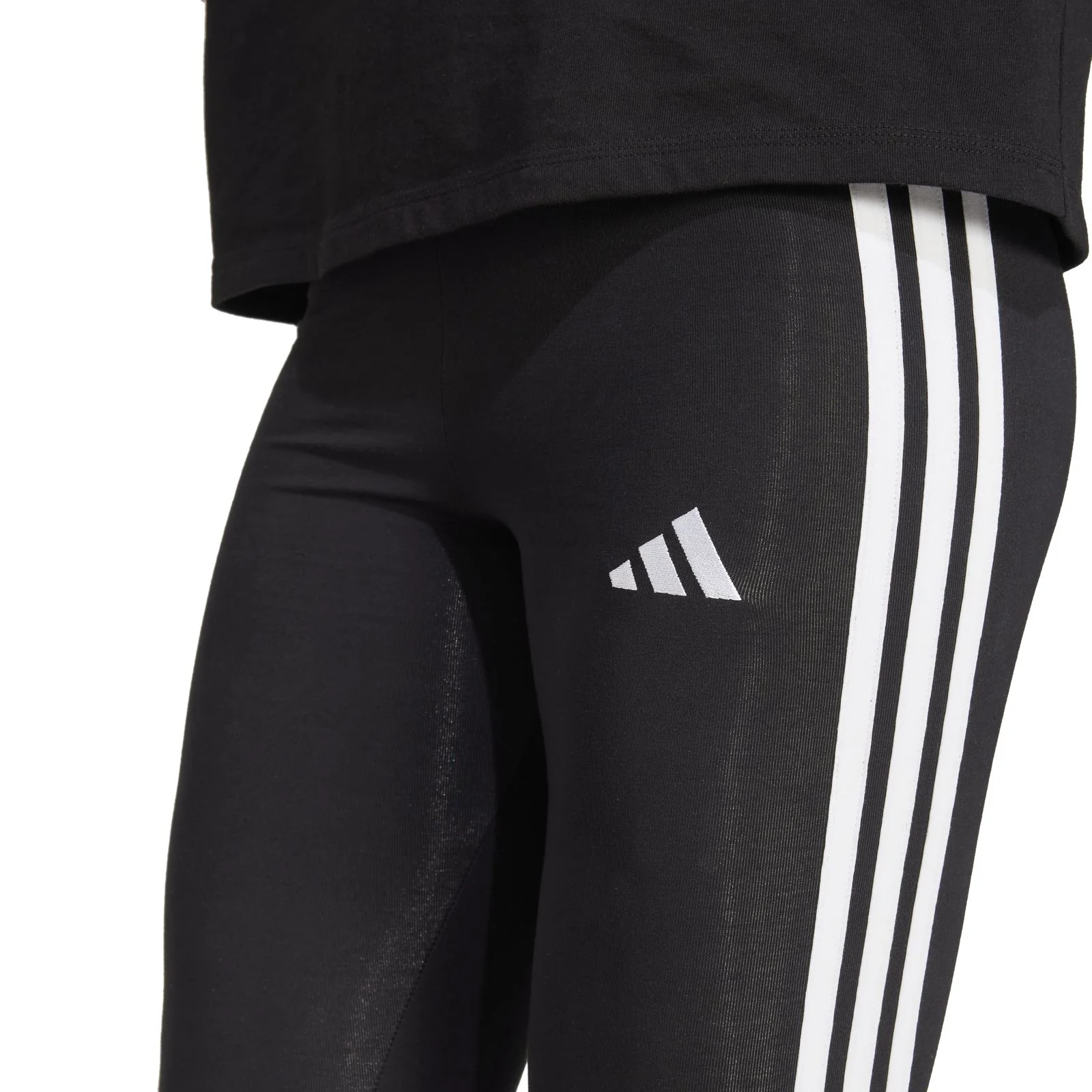 adidas Essentials 3-Stripes Cotton Leggings - Image 4
