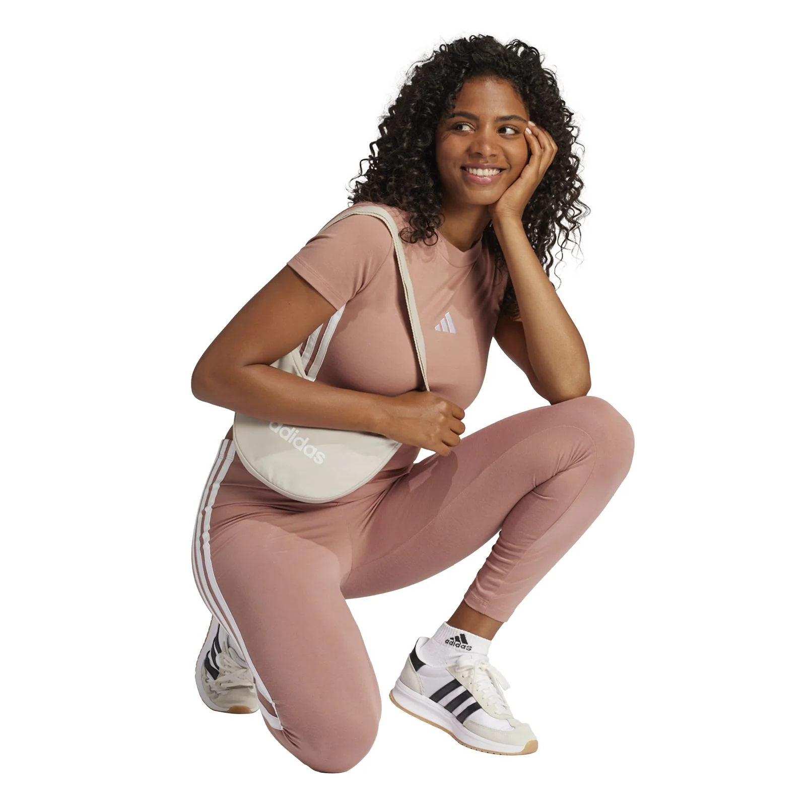 adidas Essentials 3-Stripes Cotton Leggings - Image 6