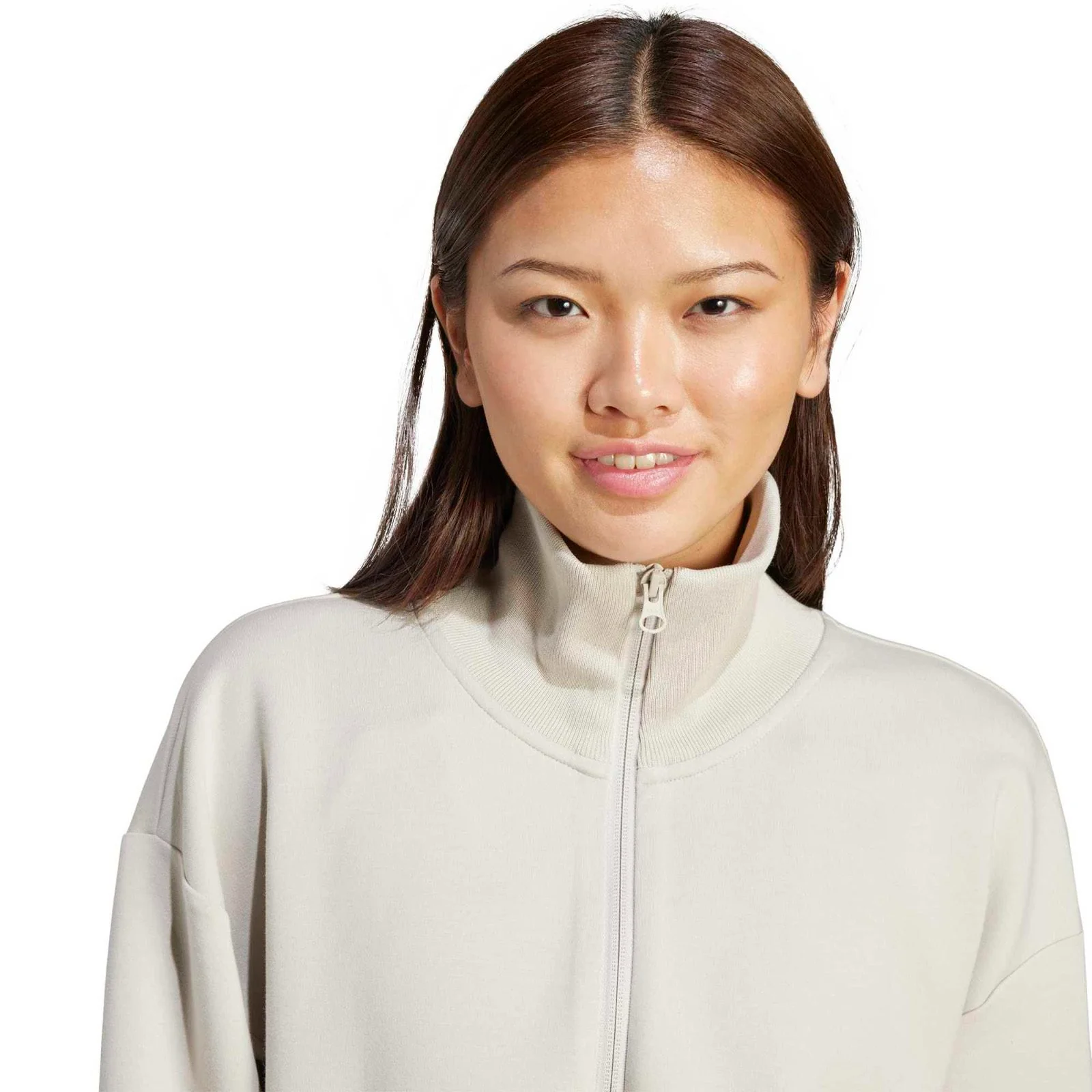 adidas Soft Lux Womens Half-Zip Loose-Fit Sweatshirt - Image 4