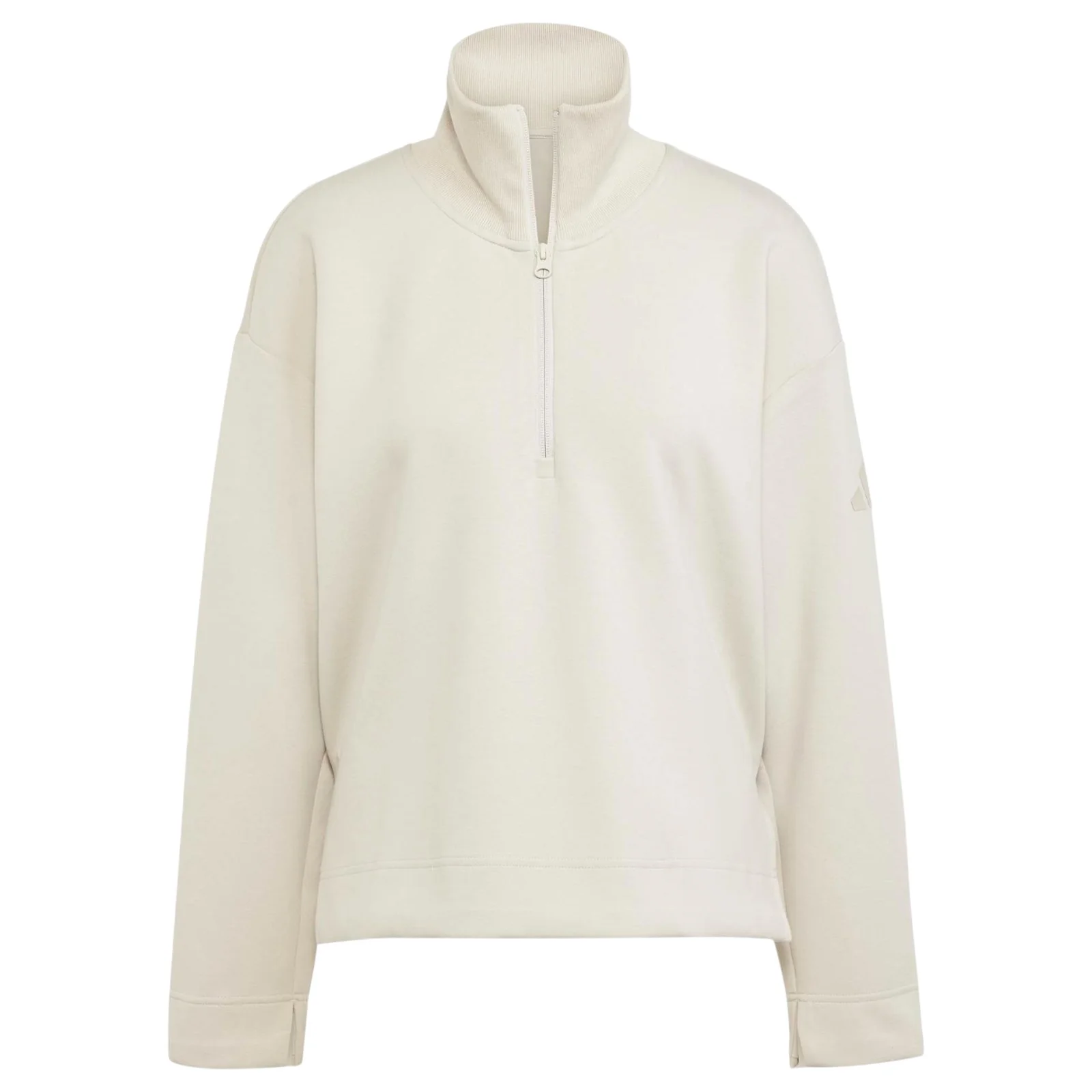 adidas Soft Lux Womens Half-Zip Loose-Fit Sweatshirt - Image 6