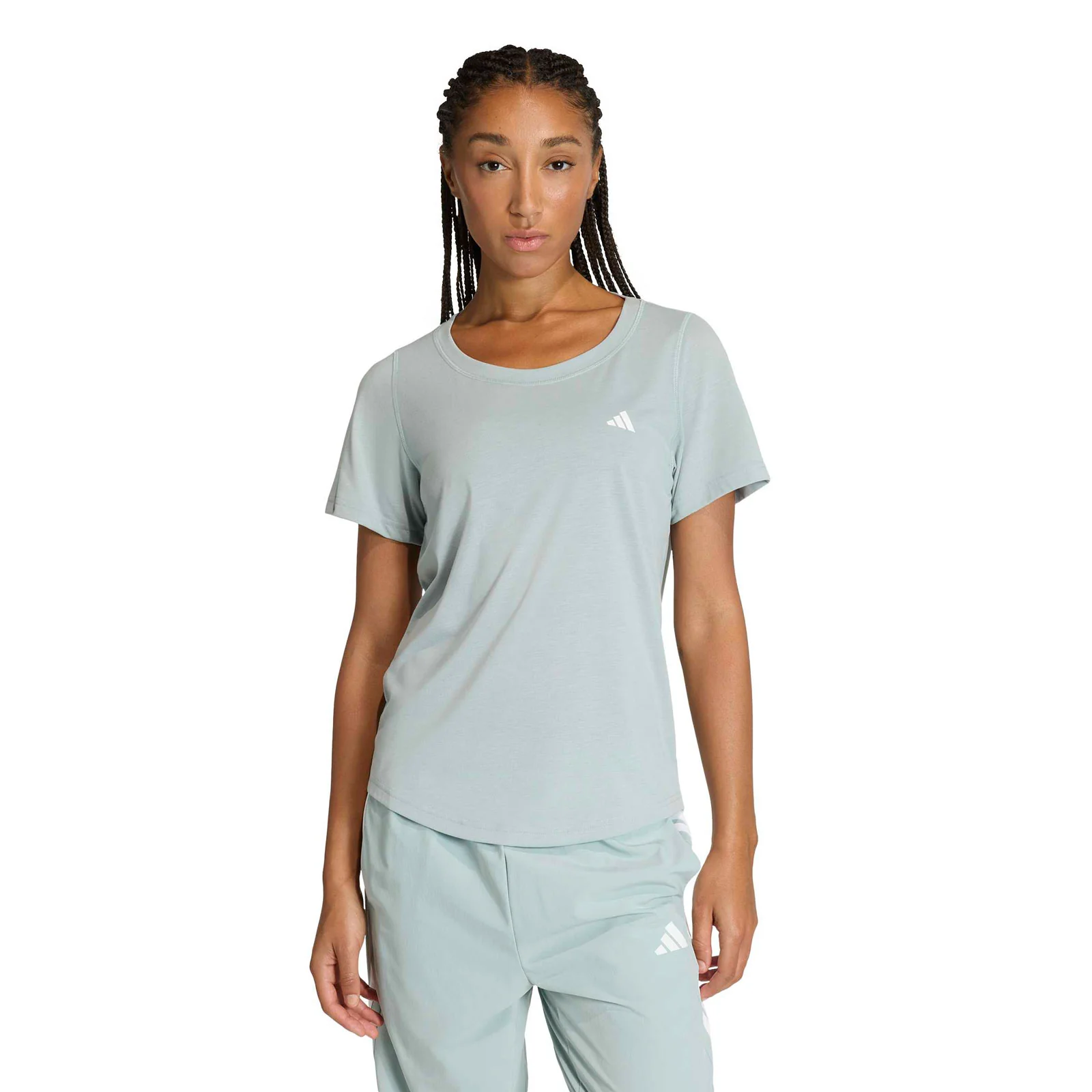 adidas Workout Essentials Womens Scoop Neck T-Shirt