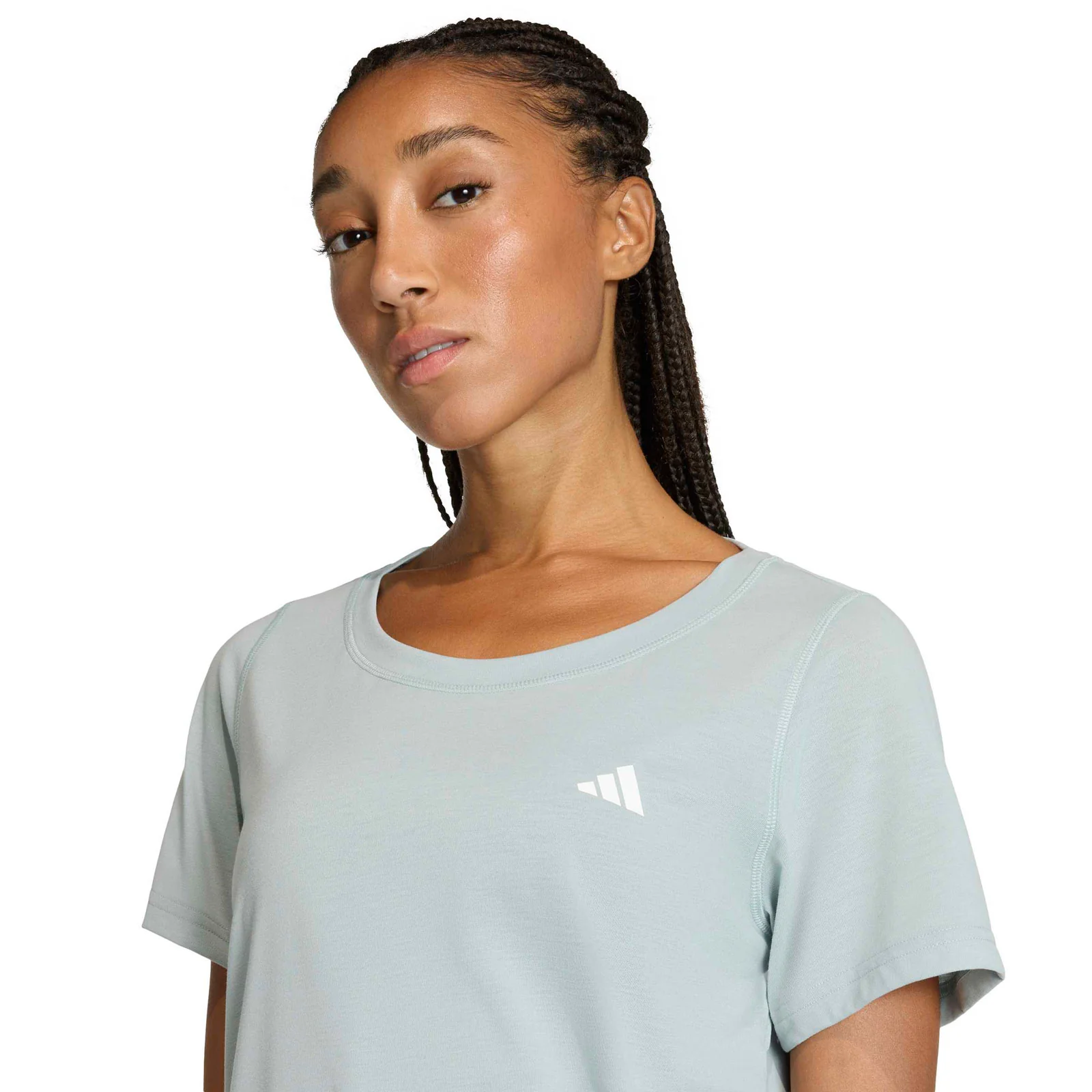 adidas Workout Essentials Womens Scoop Neck T-Shirt - Image 3