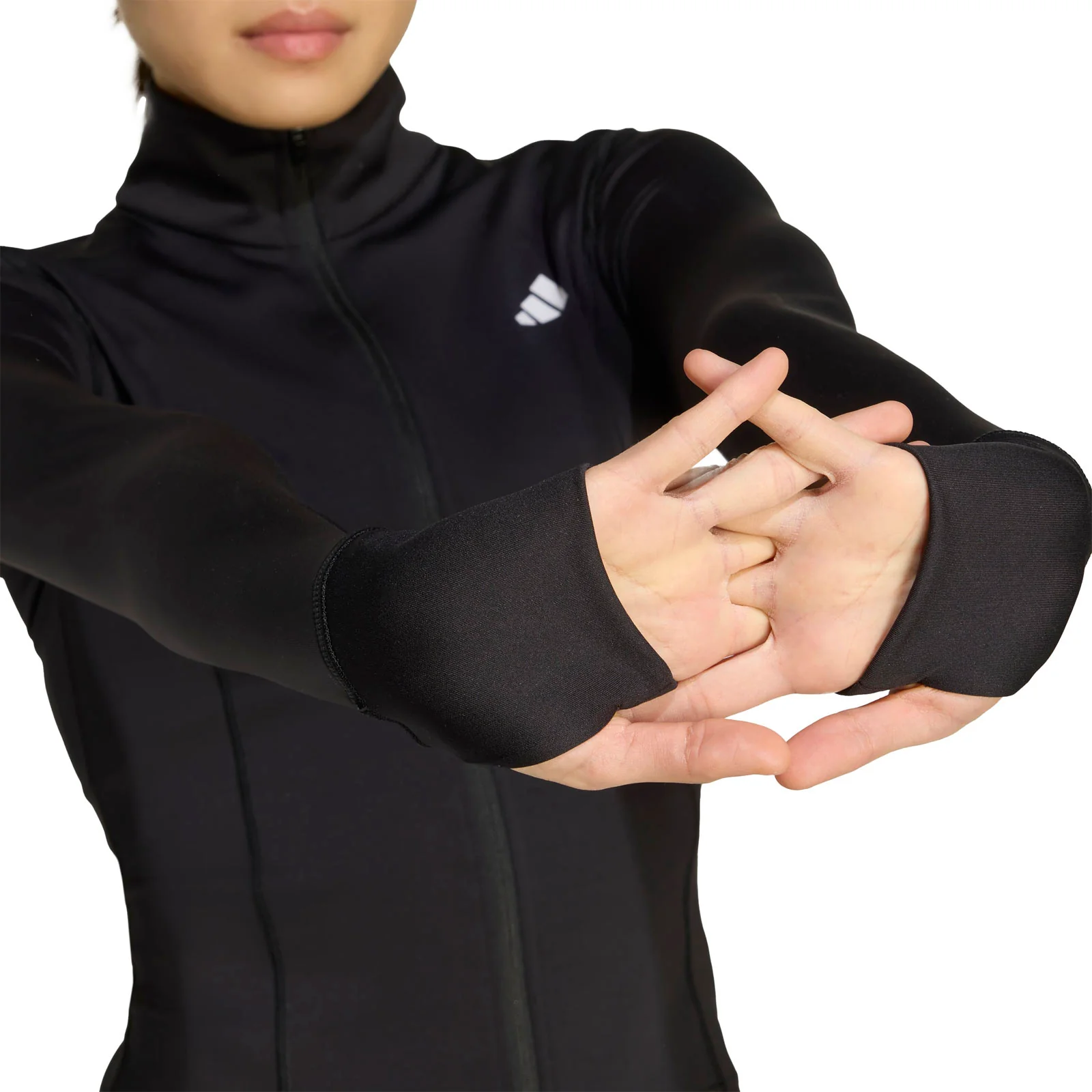 adidas Optime Essentials Tight-Fit Womens Full-Zip Jacket - Image 4