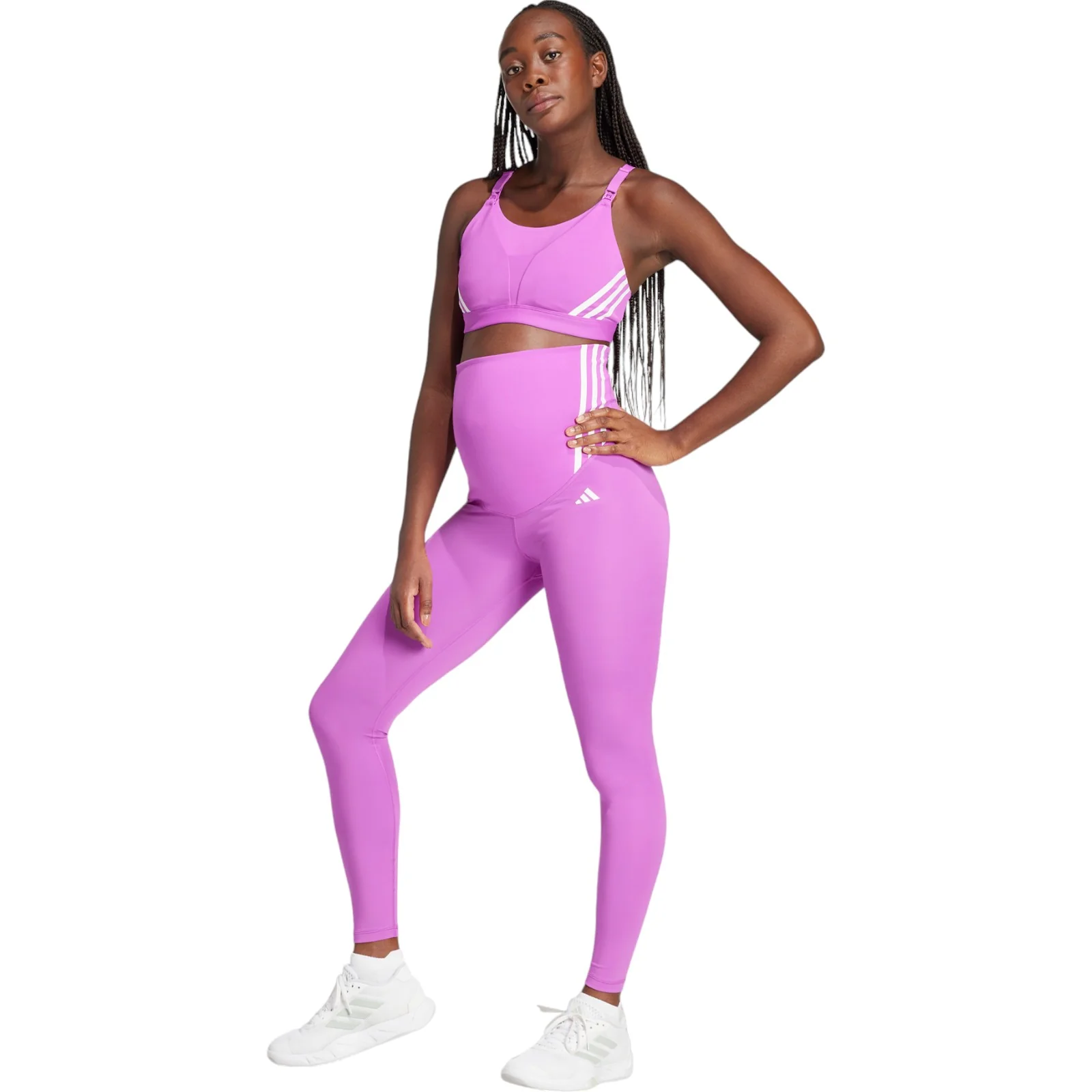 adidas Optime Essentials Full-Length Womens Maternity Leggings - Image 7