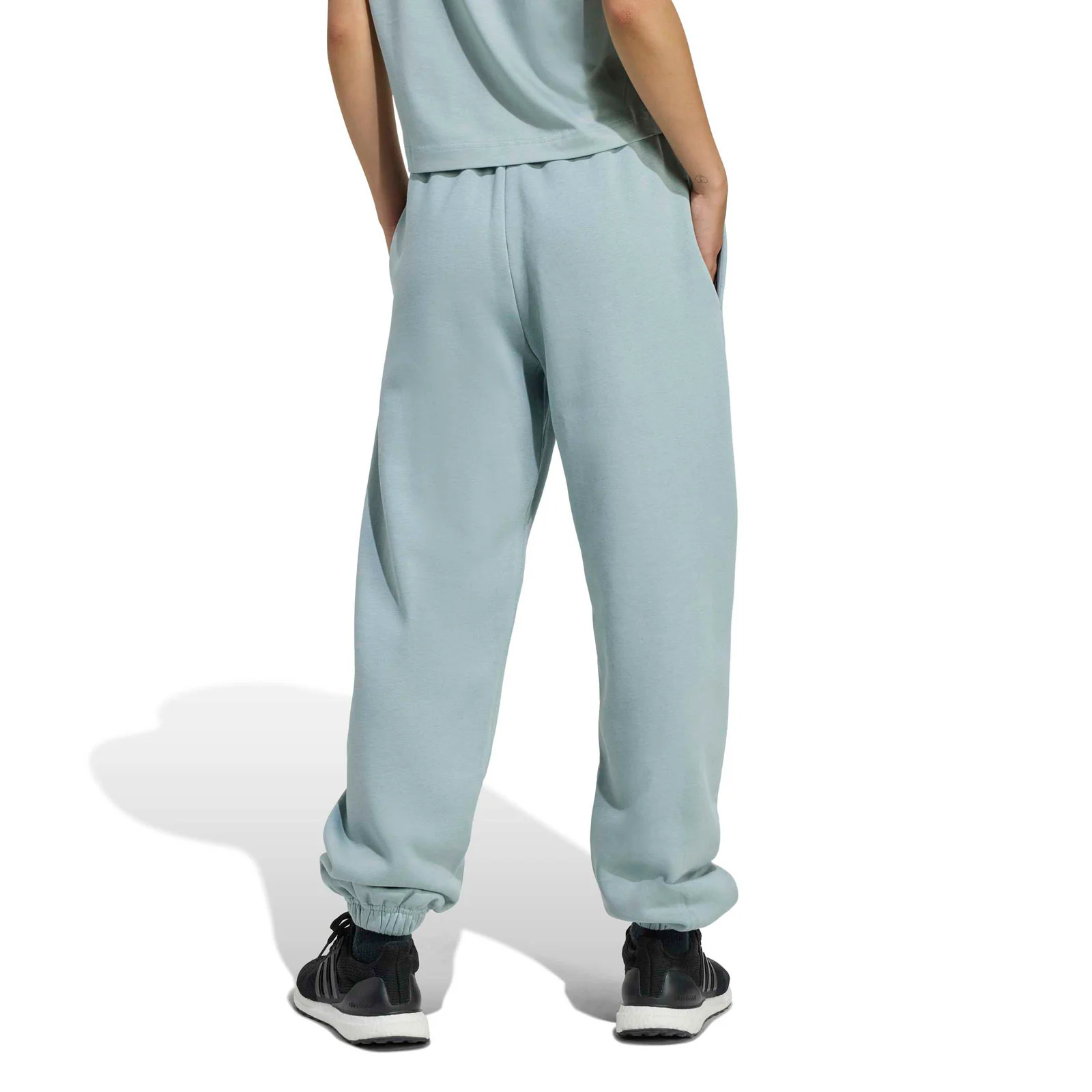 adidas ALL SZN Womens Fleece Loose-Fit Joggers - Image 2