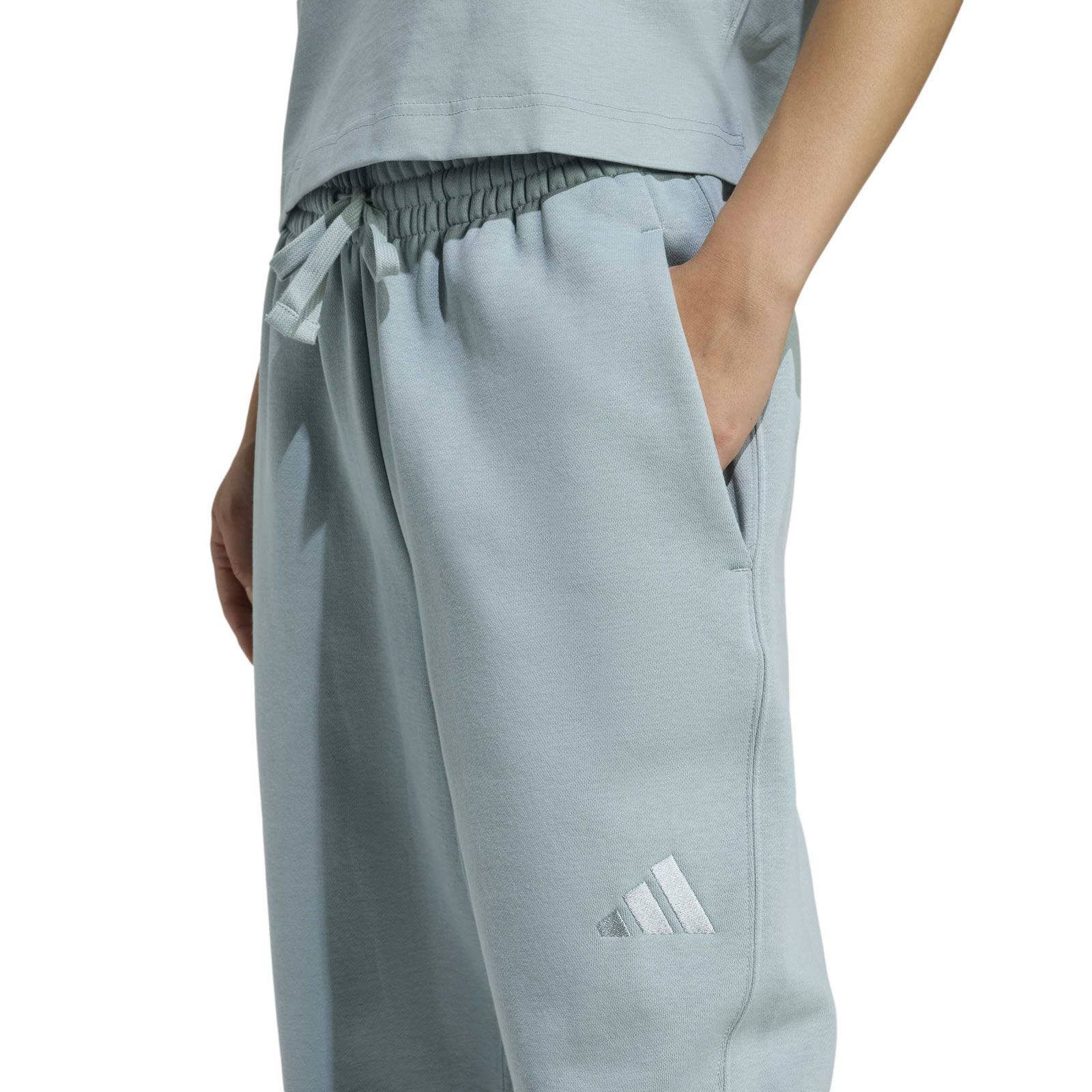 adidas ALL SZN Womens Fleece Loose-Fit Joggers - Image 3