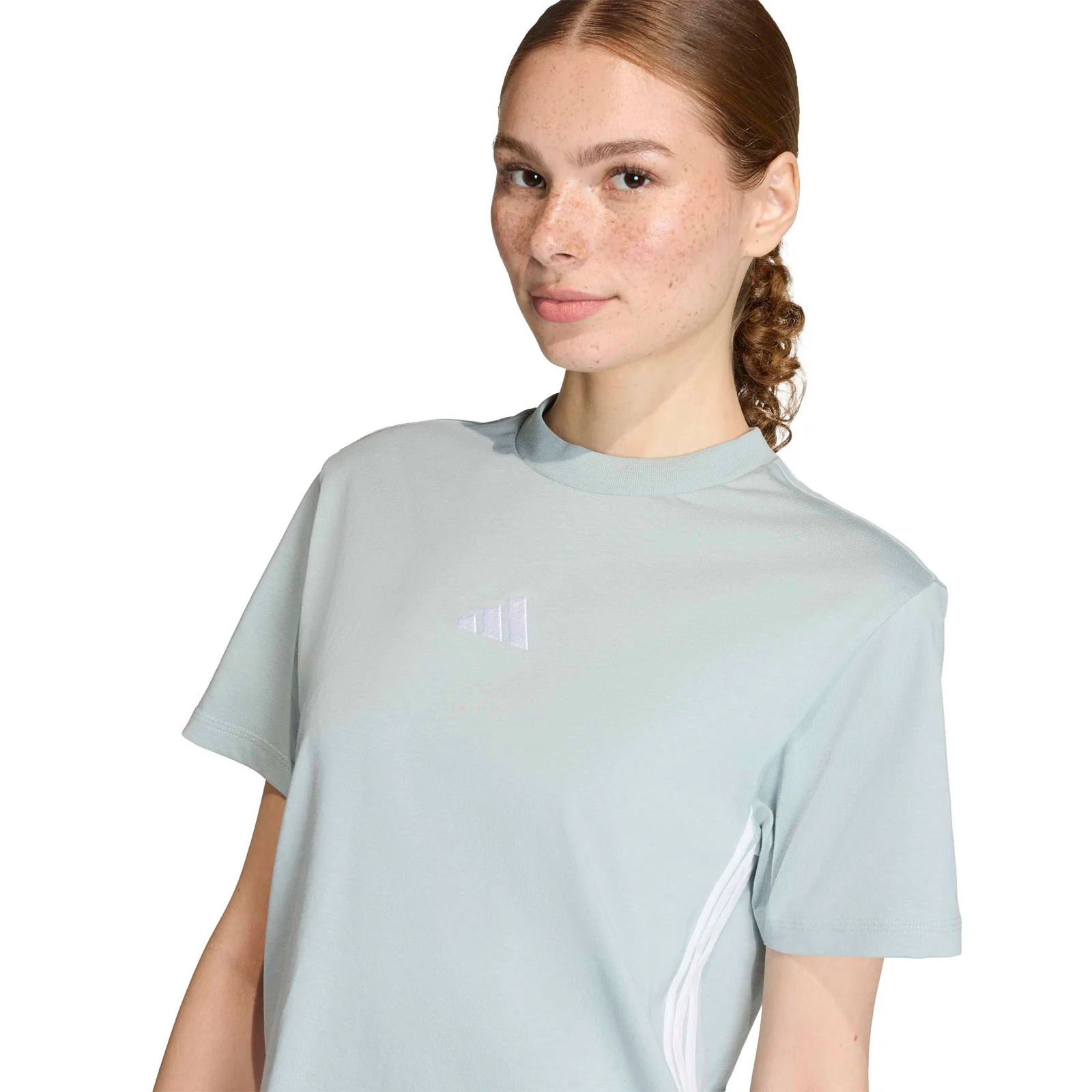 adidas Essentials 3-Stripes Womens Cotton T-Shirt - Image 3