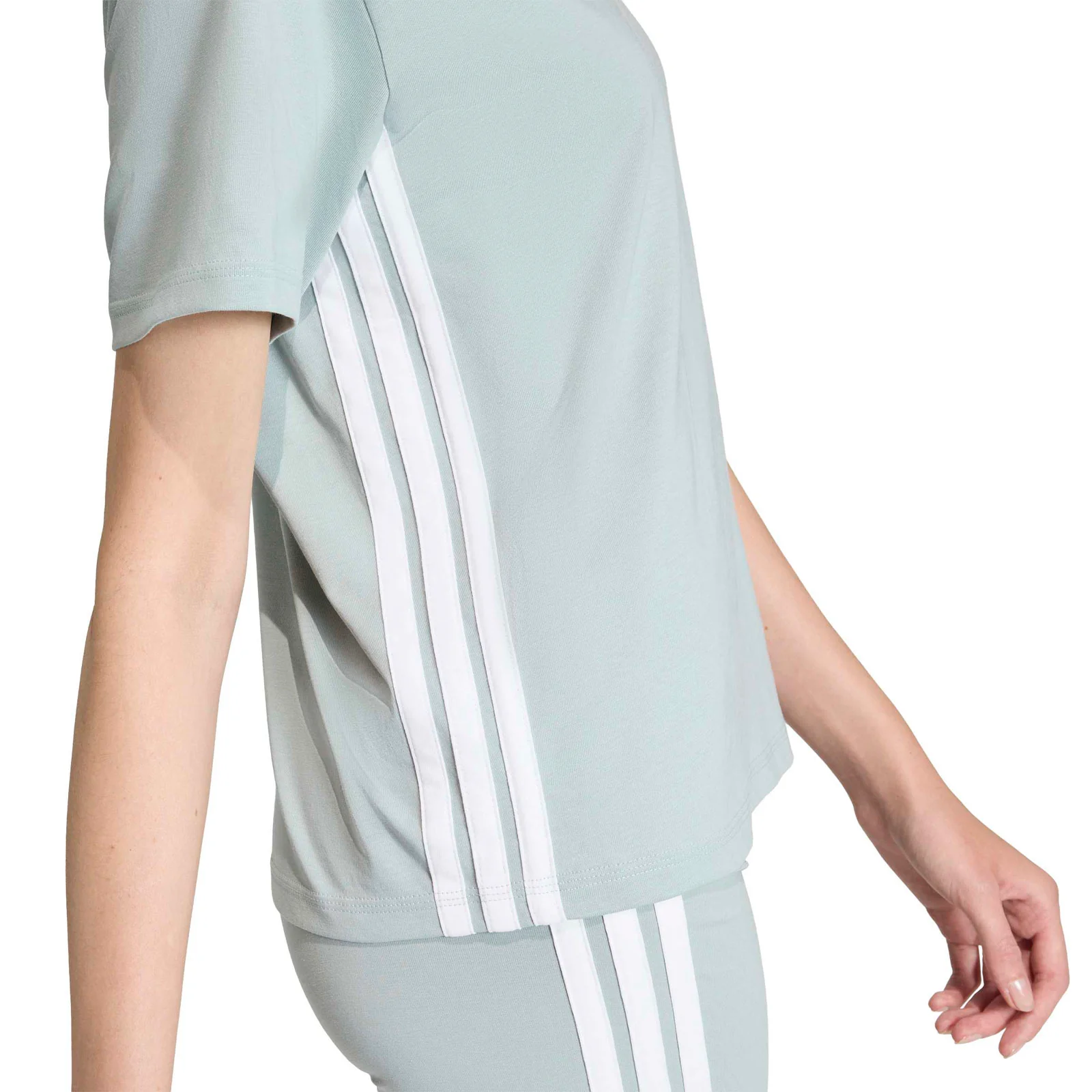adidas Essentials 3-Stripes Womens Cotton T-Shirt - Image 4