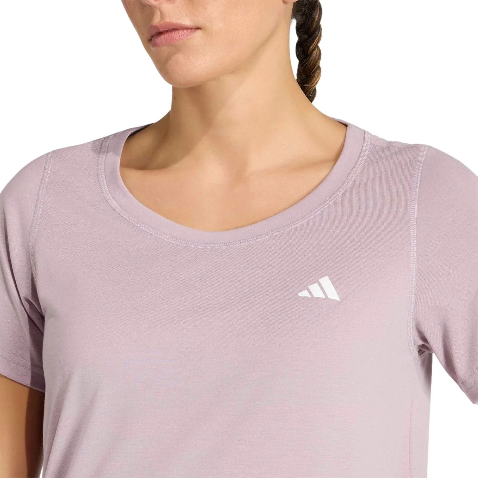 adidas Workout Essentials Womens Scoop Neck T-Shirt - Image 3