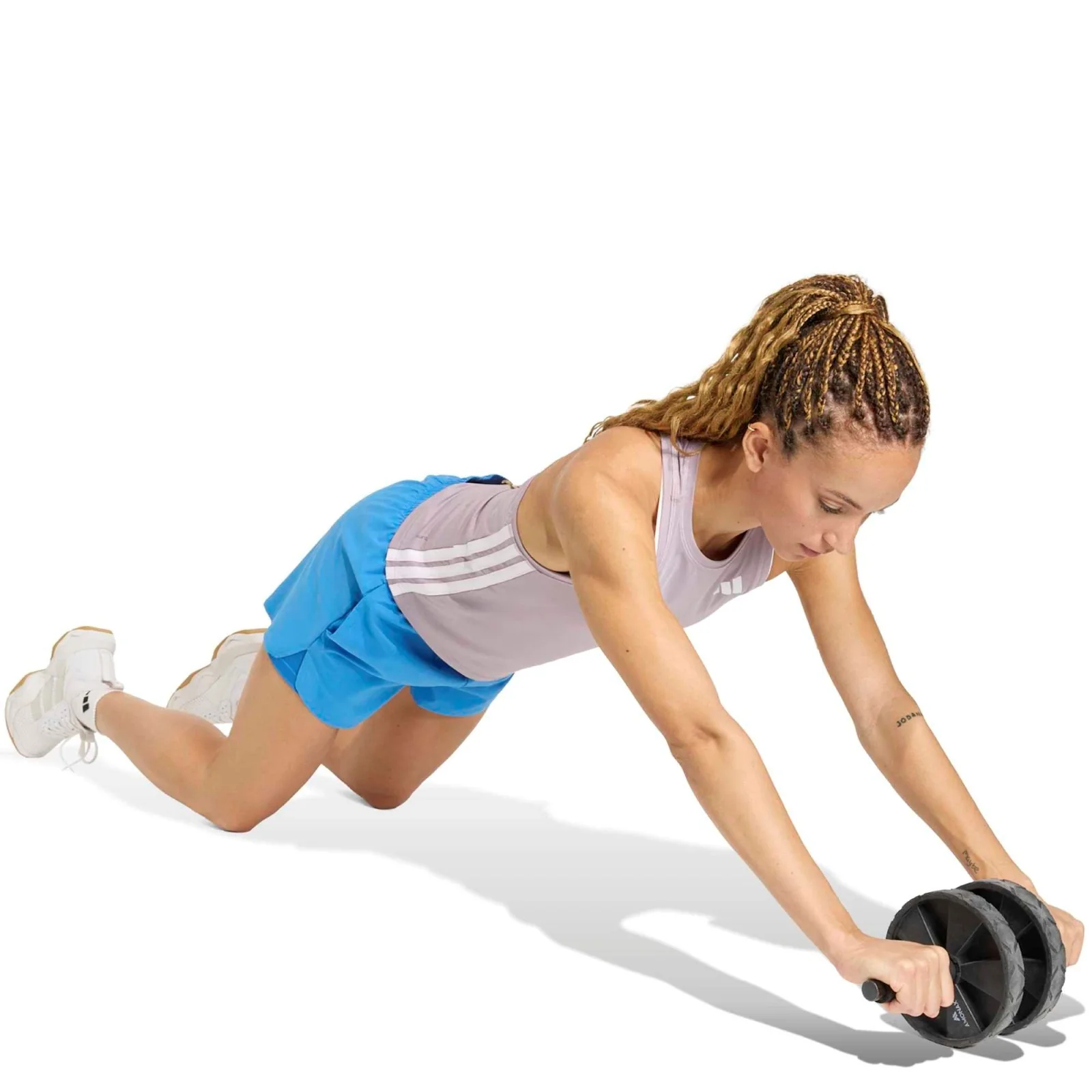 adidas Workout Essentials Two-in-One Womens Shorts - Image 4